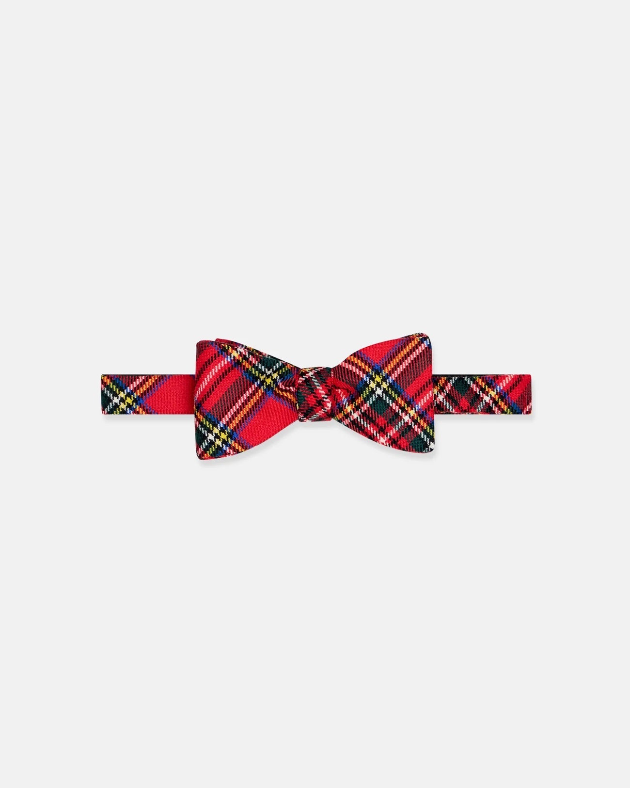 Made-in-England Royal Stewart Tartan Wool Bow Tie