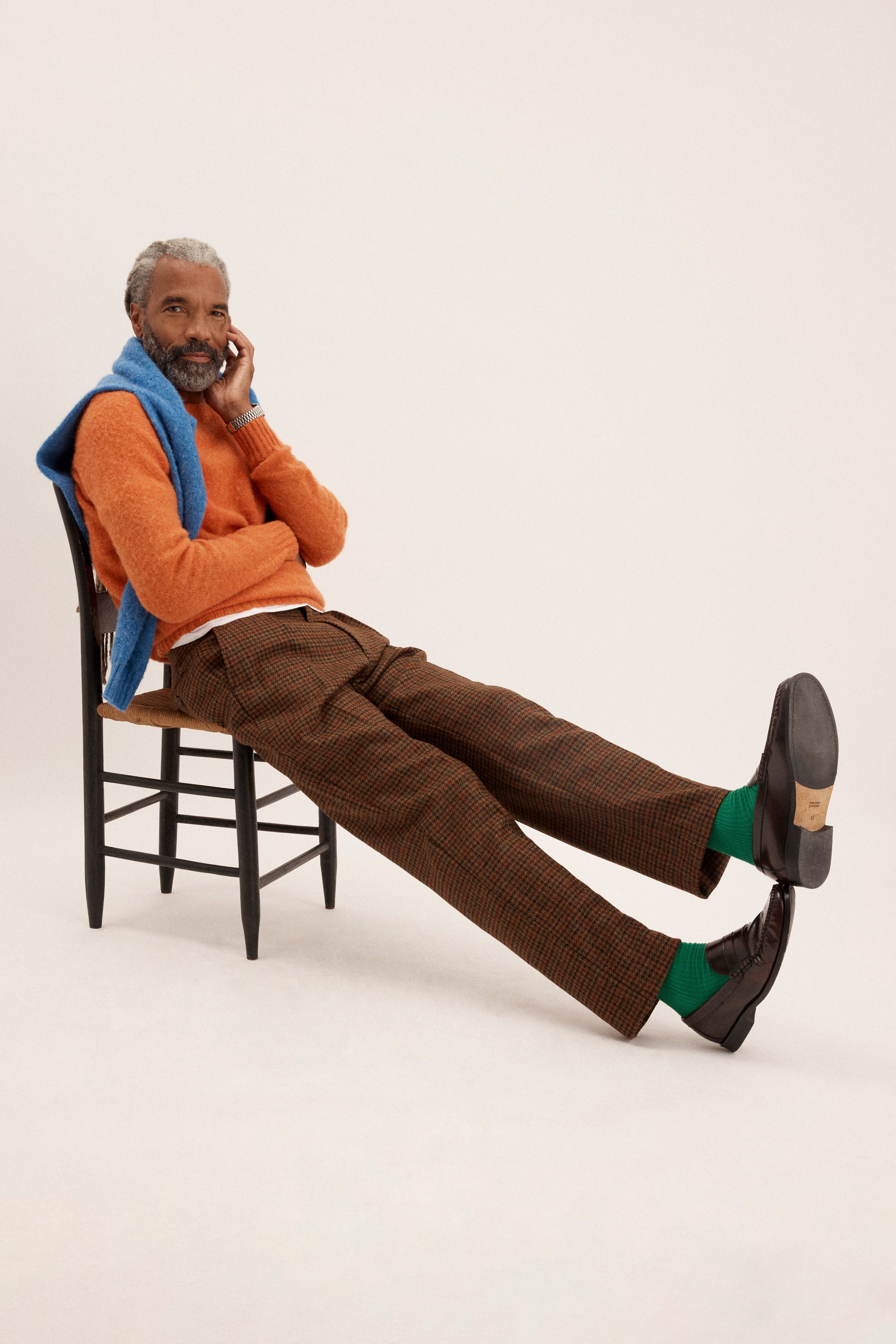 J. Press x Alex Mill Houndstooth Tweed Trouser