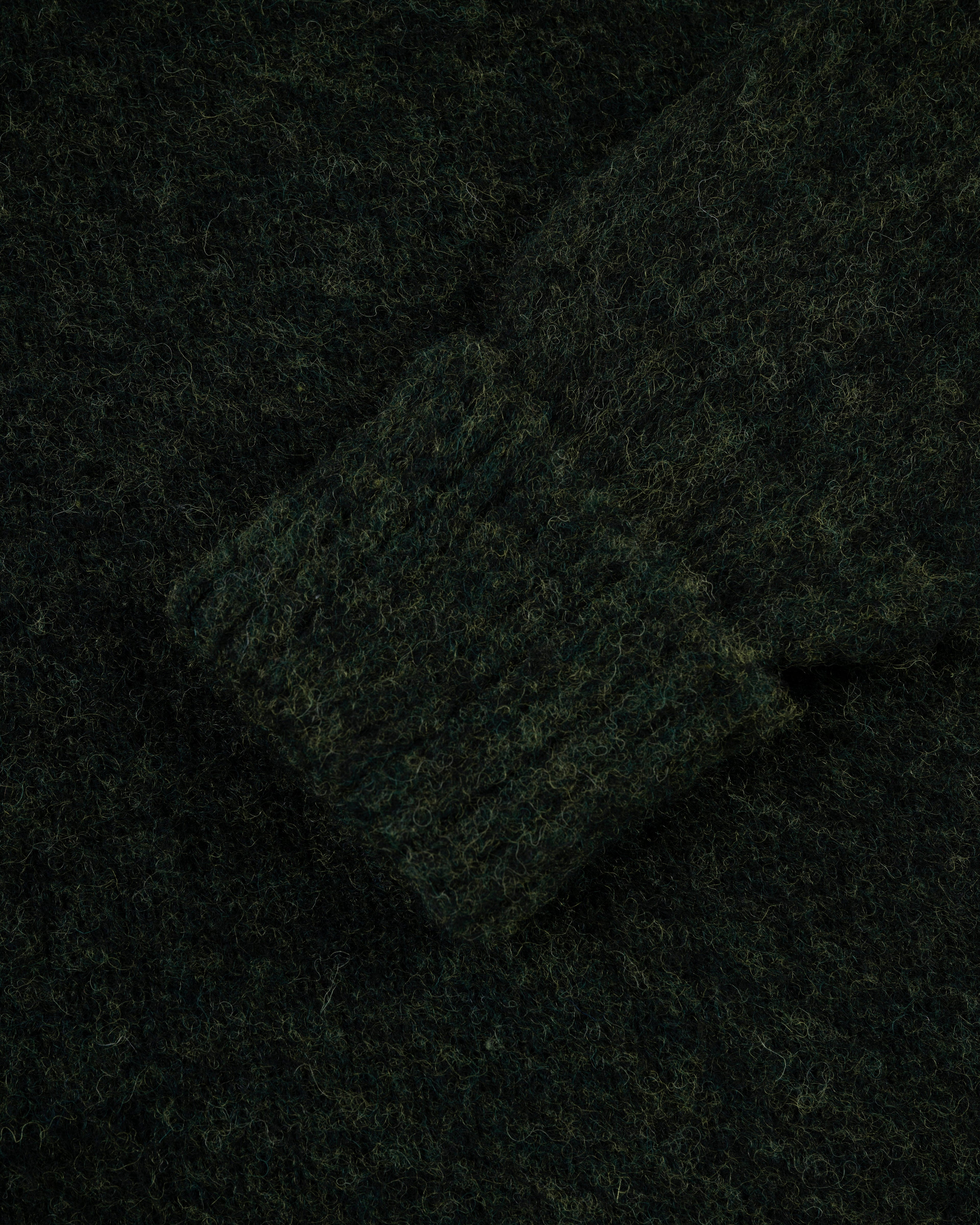 Made-in-Scotland Dark Green Marl Shaggy Dog Sweater - Classic Fit