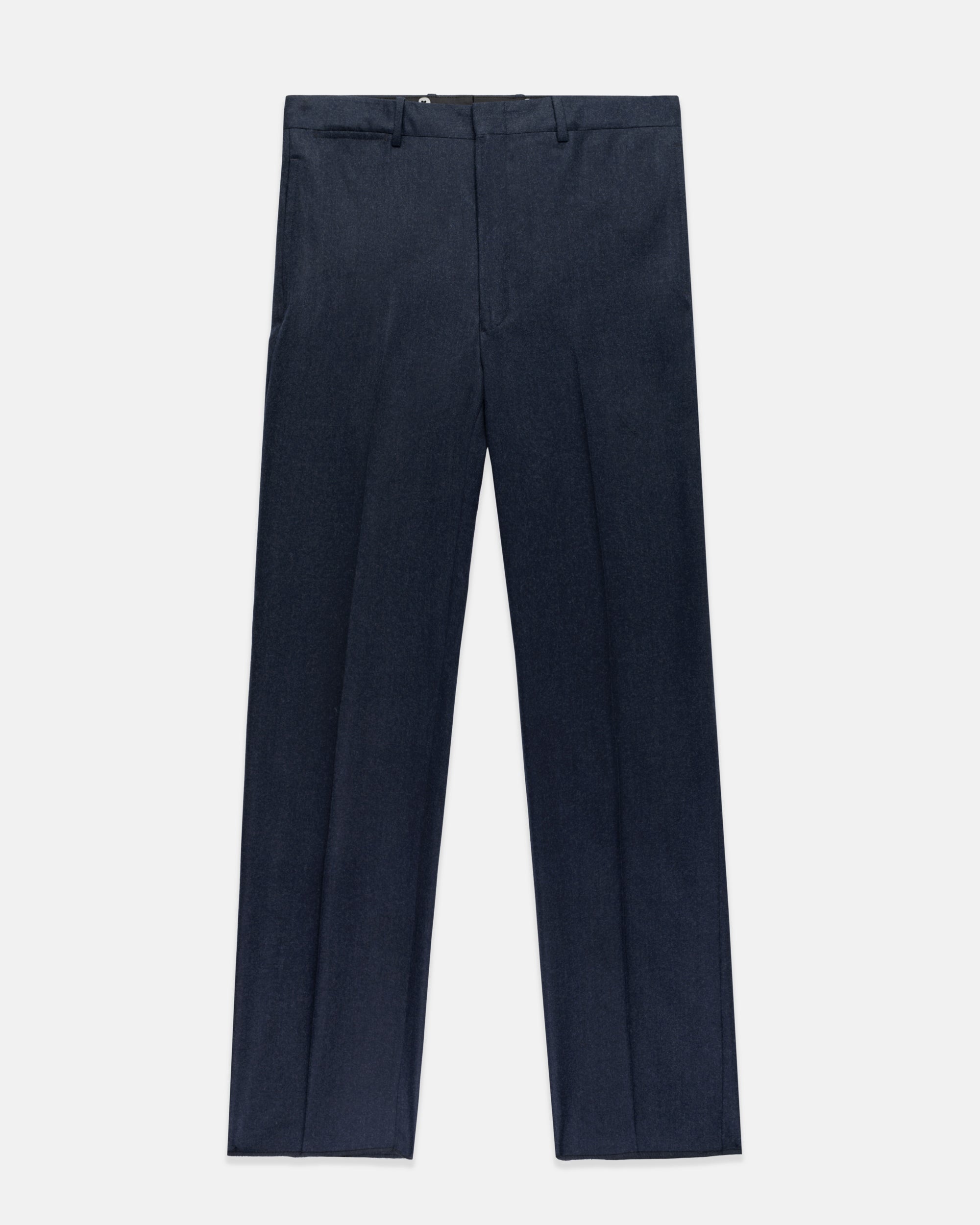 Made-in-Canada Solid Navy Wool Flannel Suit - Custom Make