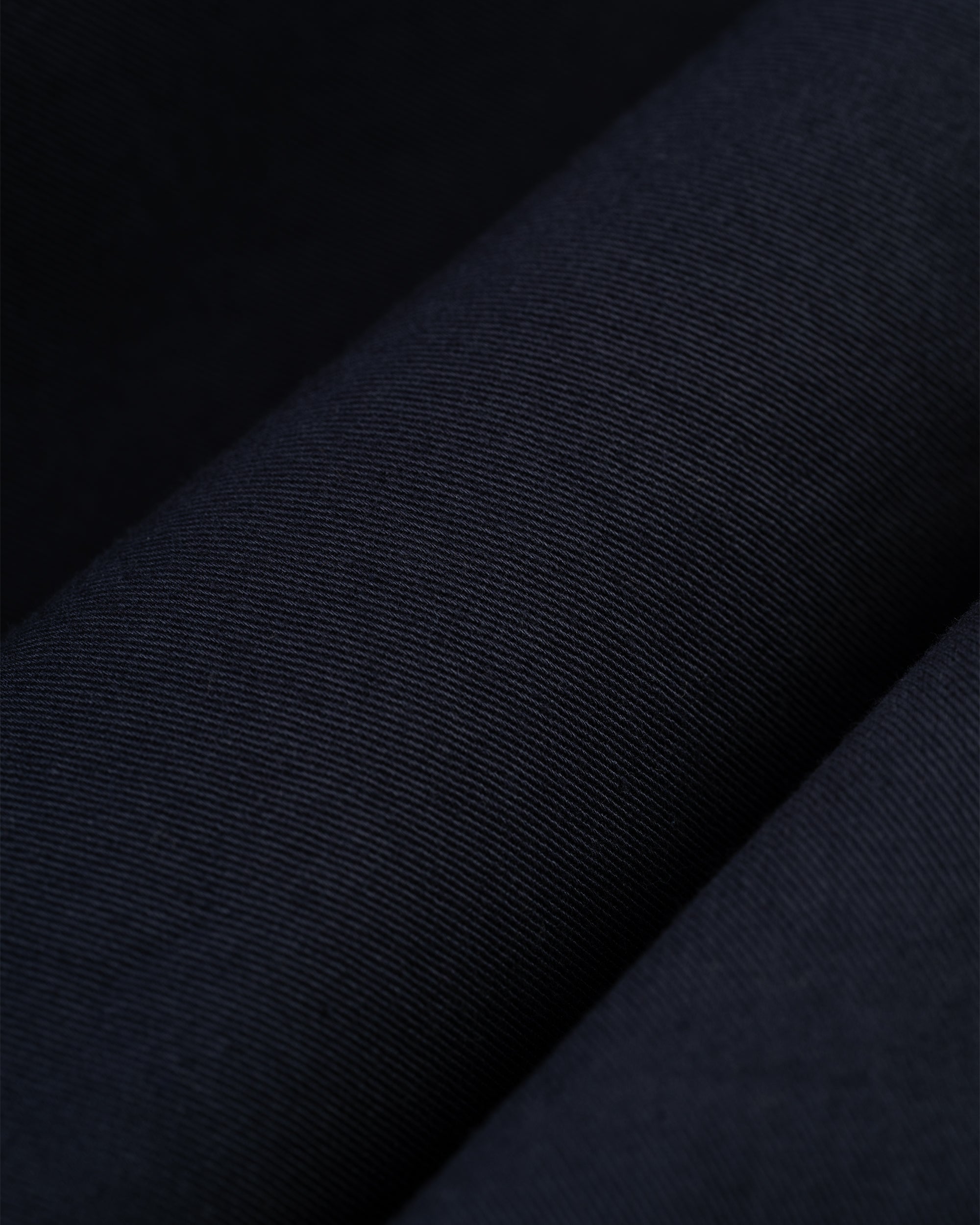 Navy Cinch-Back Cotton Chino Trouser - Trim Fit