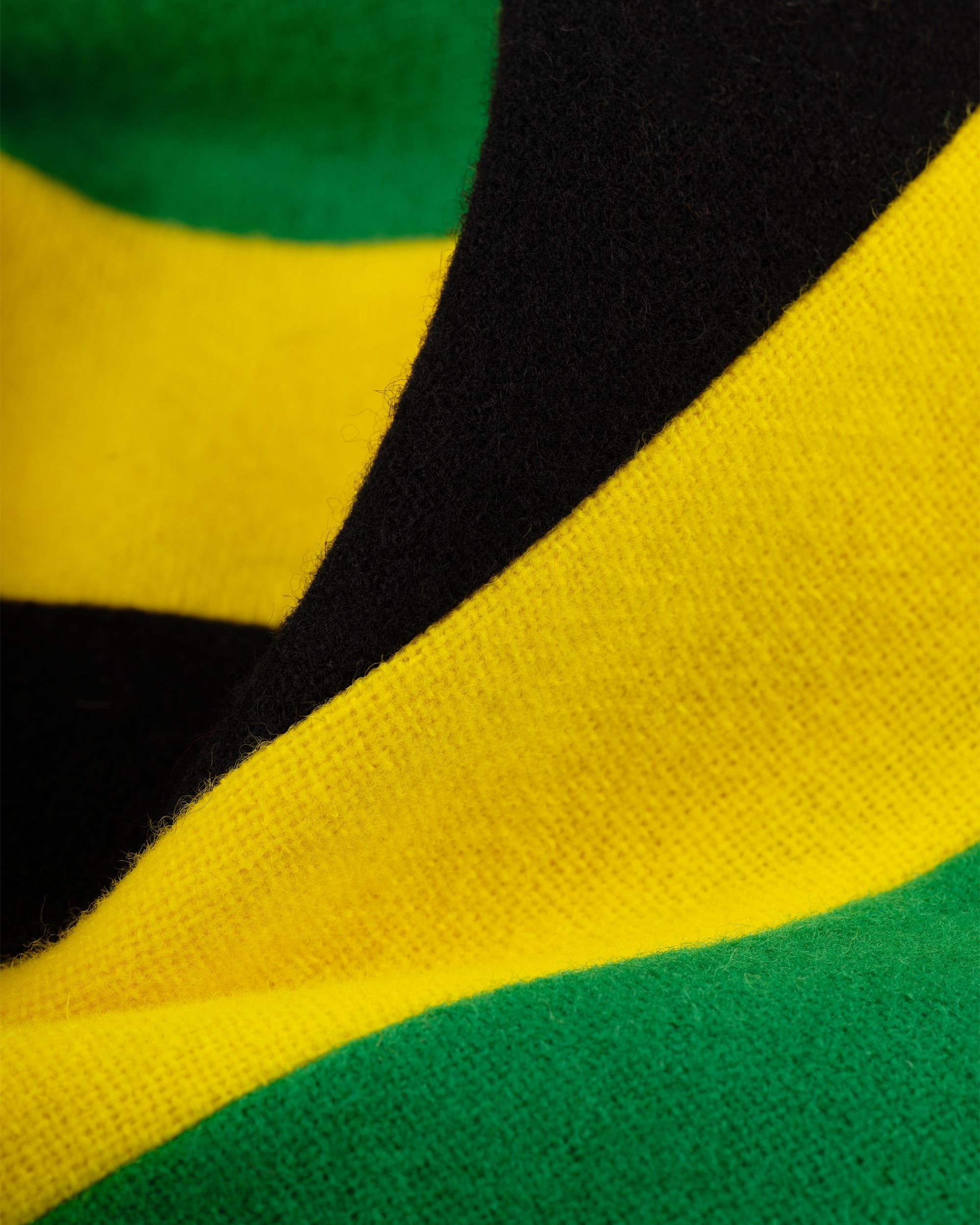 Made-in-England Green, Yellow & Black Wool Schoolboy Muffler
