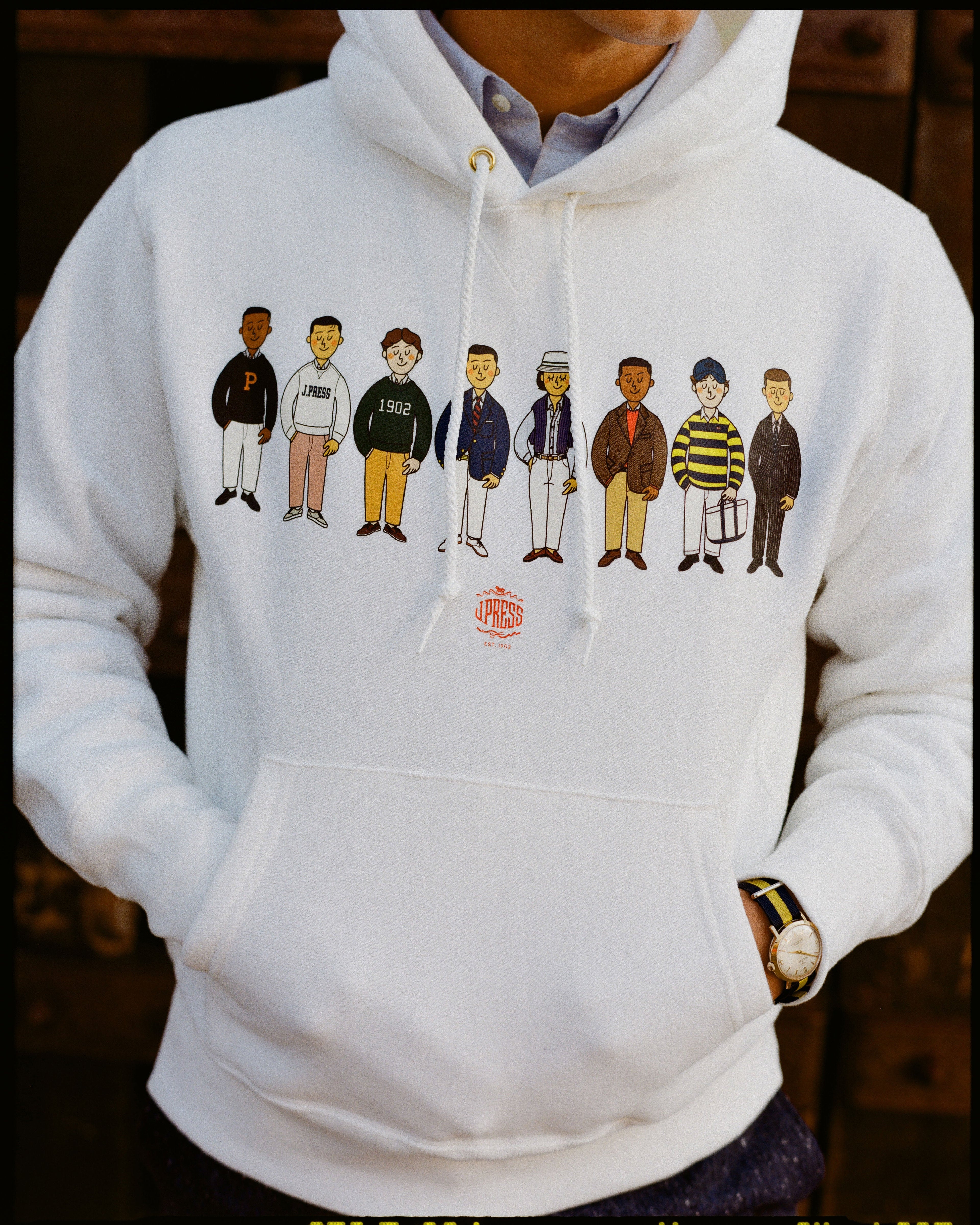 Made-in-USA J. Press "Ivy Guys" Hoodie