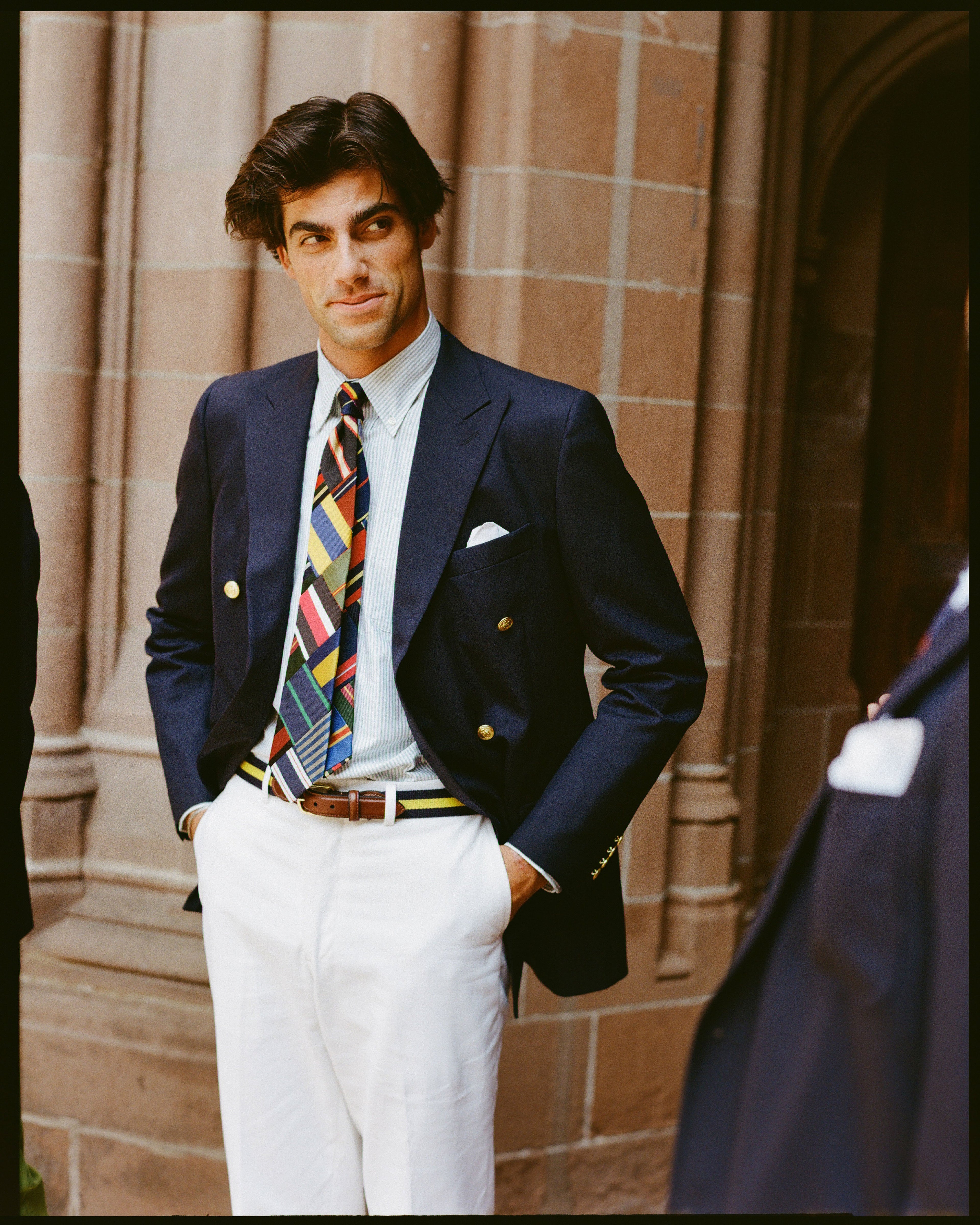 Made-in-USA Patchwork Stripe Tie