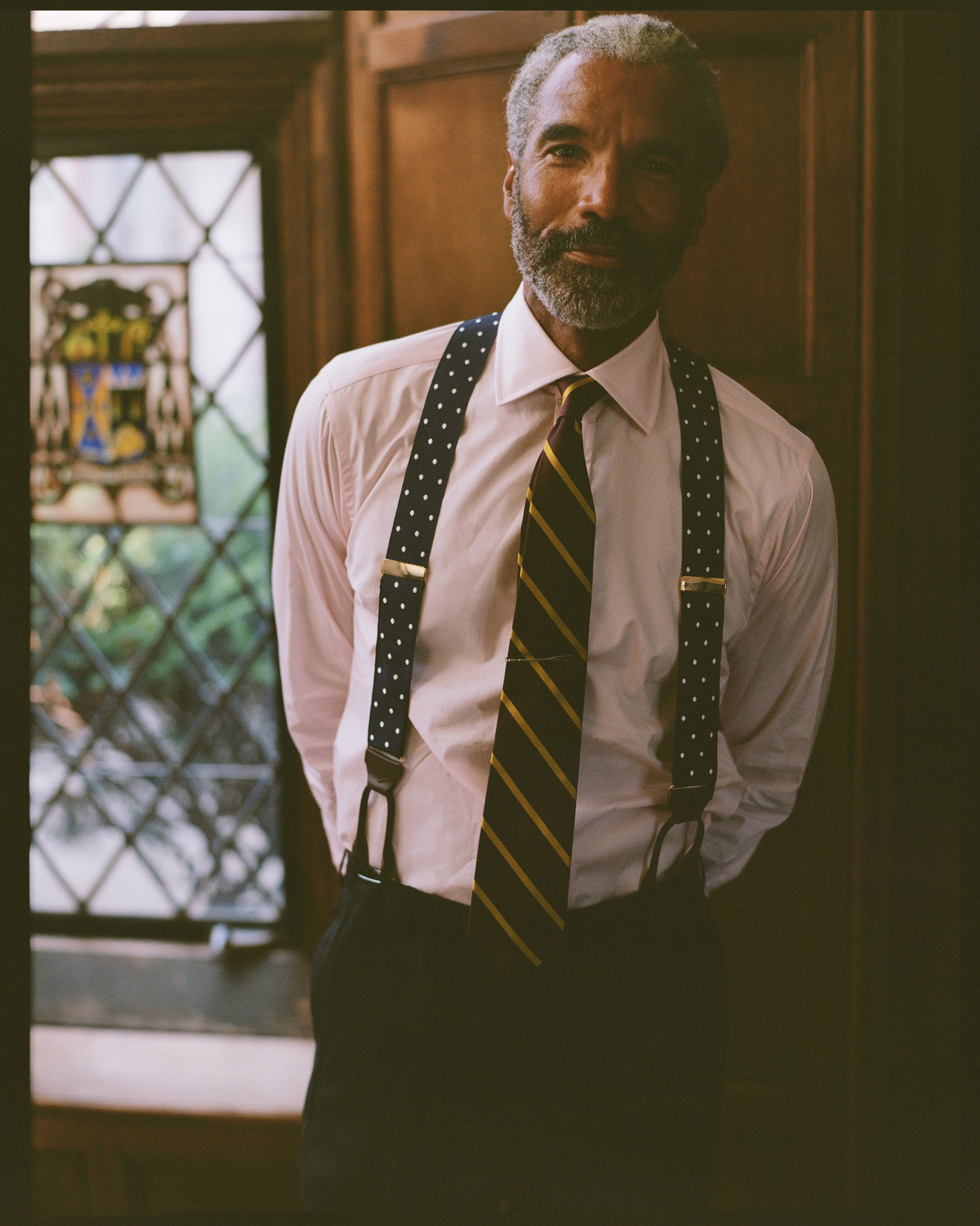 Made-in-USA Thomas Mason Solid Pink Spread Collar Dress Shirt - Classic Fit