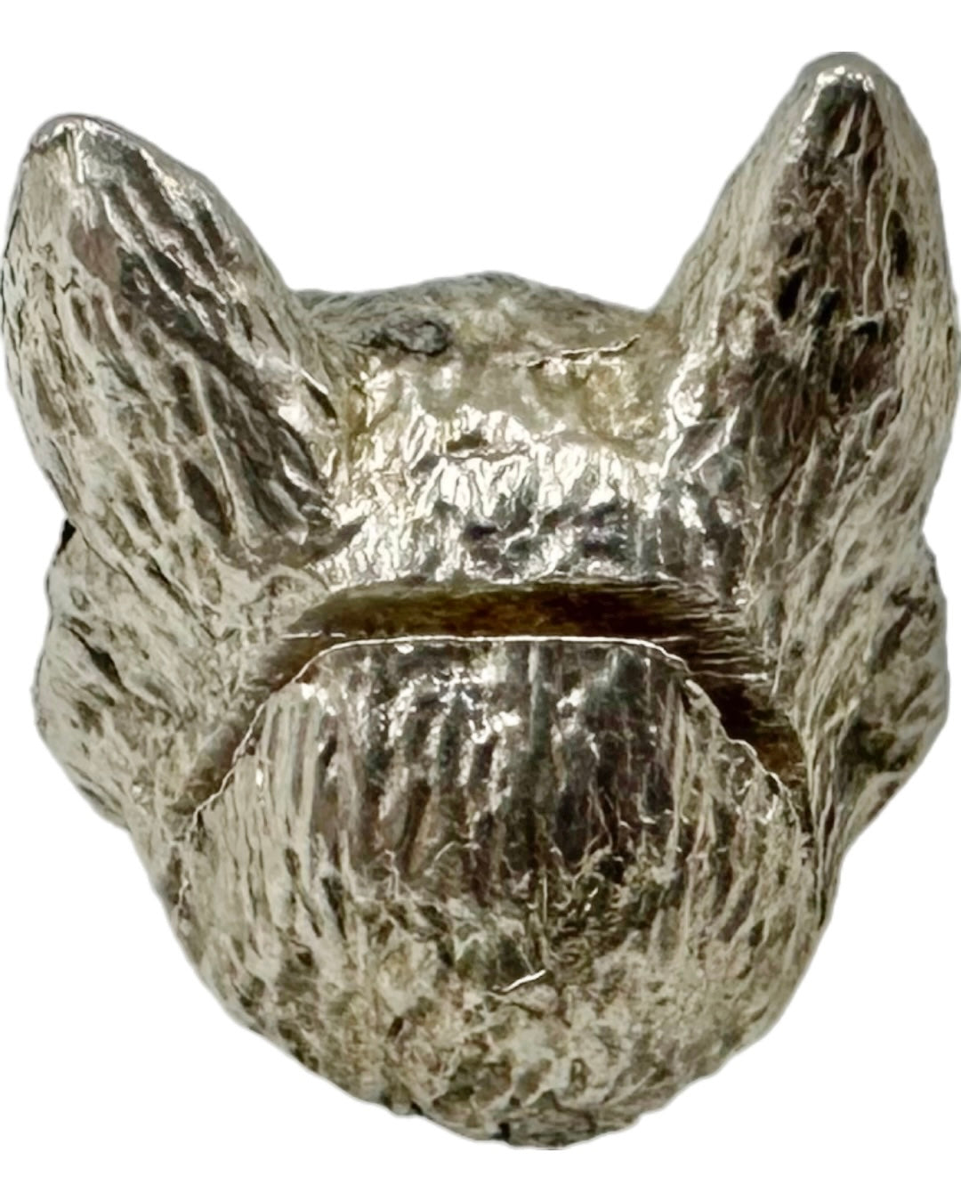 Asprey London Set 6 Fox Head Place Card Holders Sterling Silver
