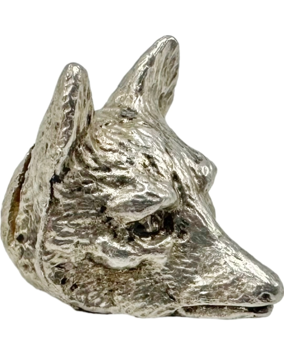 Asprey London Set 6 Fox Head Place Card Holders Sterling Silver