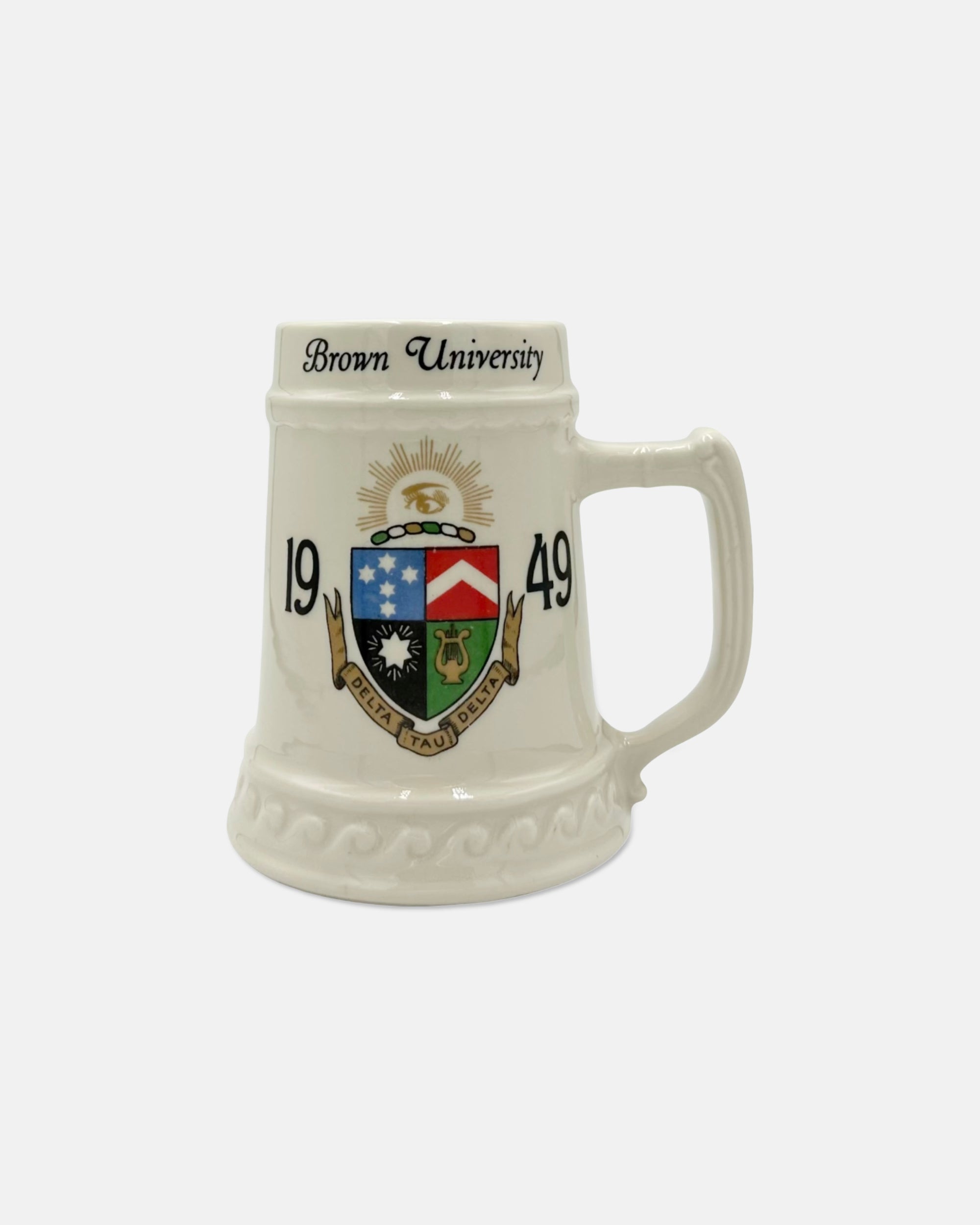 Vintage Brown University 1949 Delta Tau Delta "Jack" Porcelain Mug