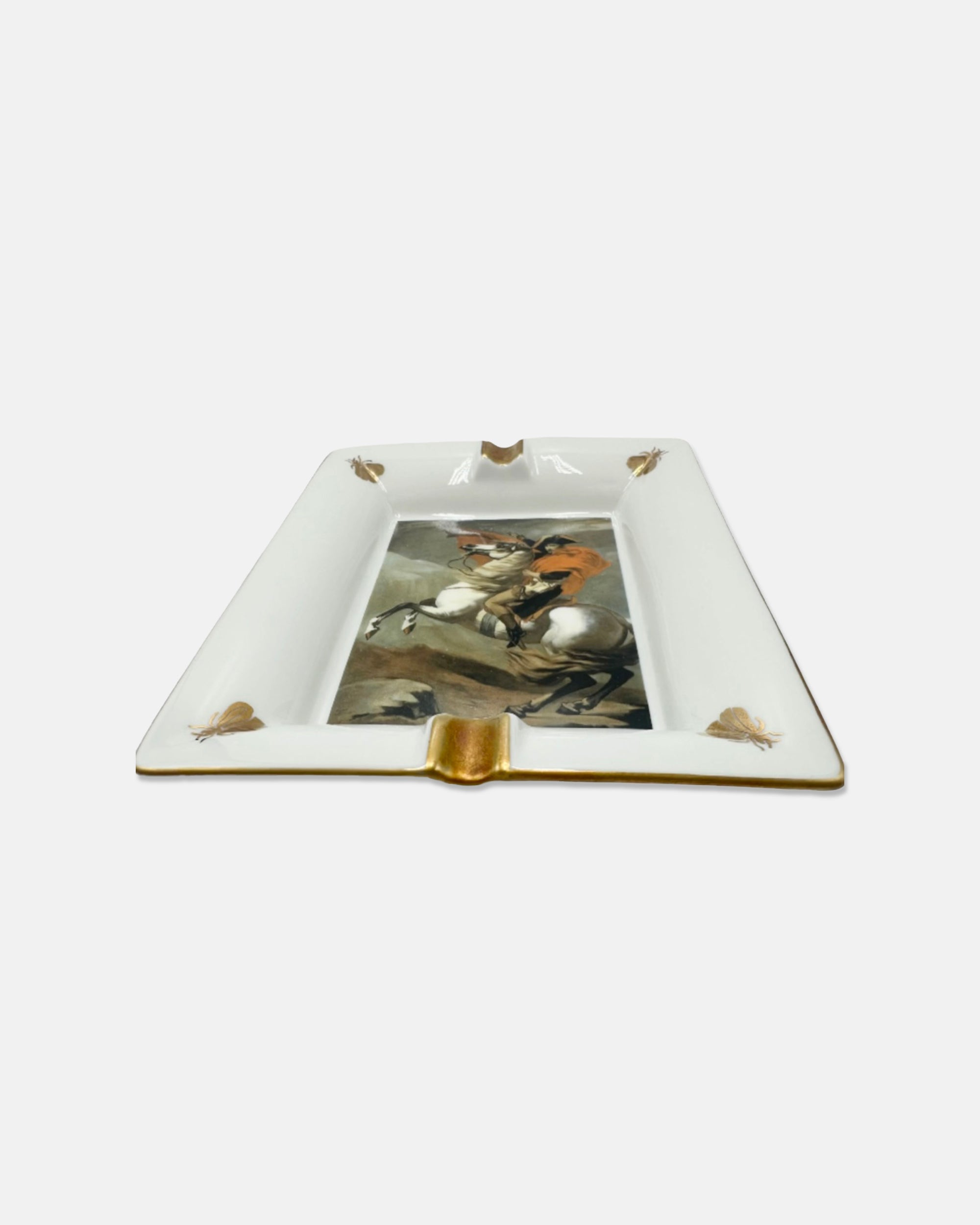 Vintage Hotel Napoleon Paris Porcelain Ashtray