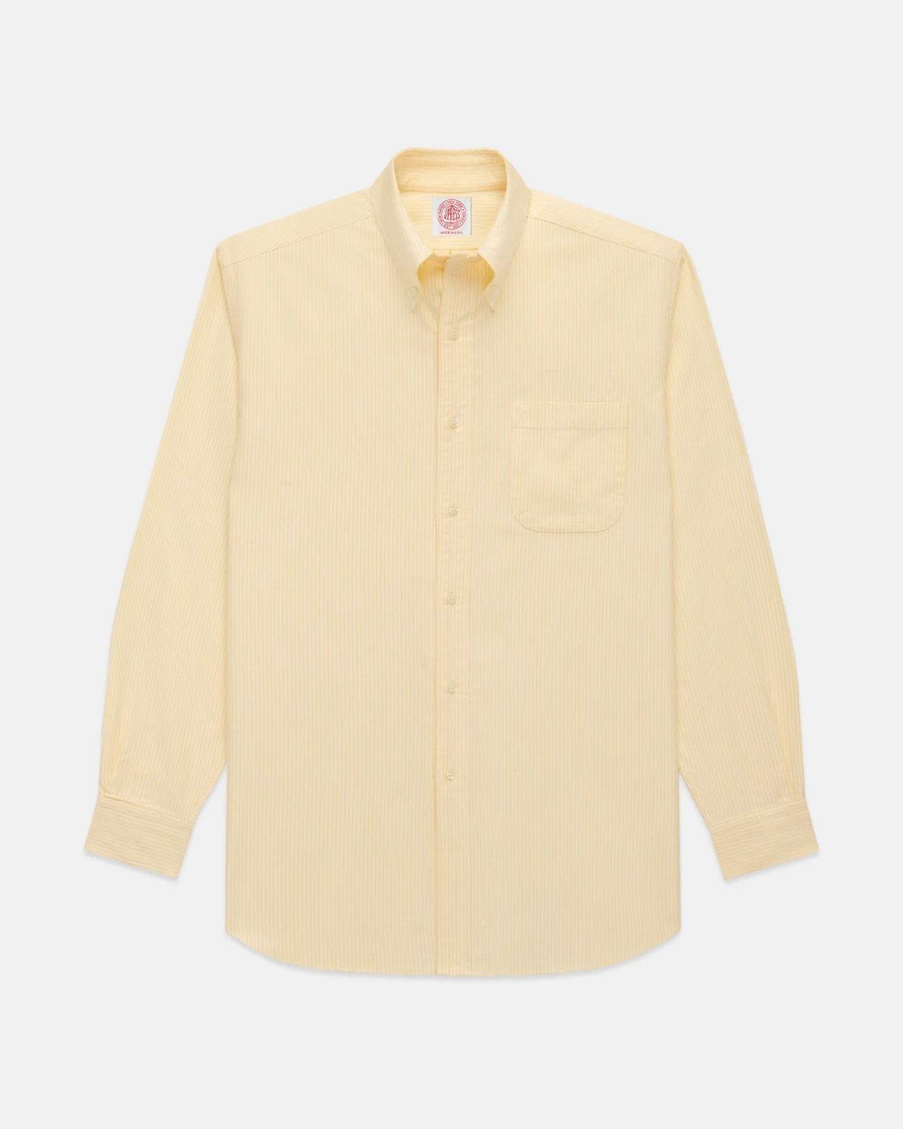 Made-in-USA Yellow University Stripe Oxford Cloth Shirt - Classic Fit