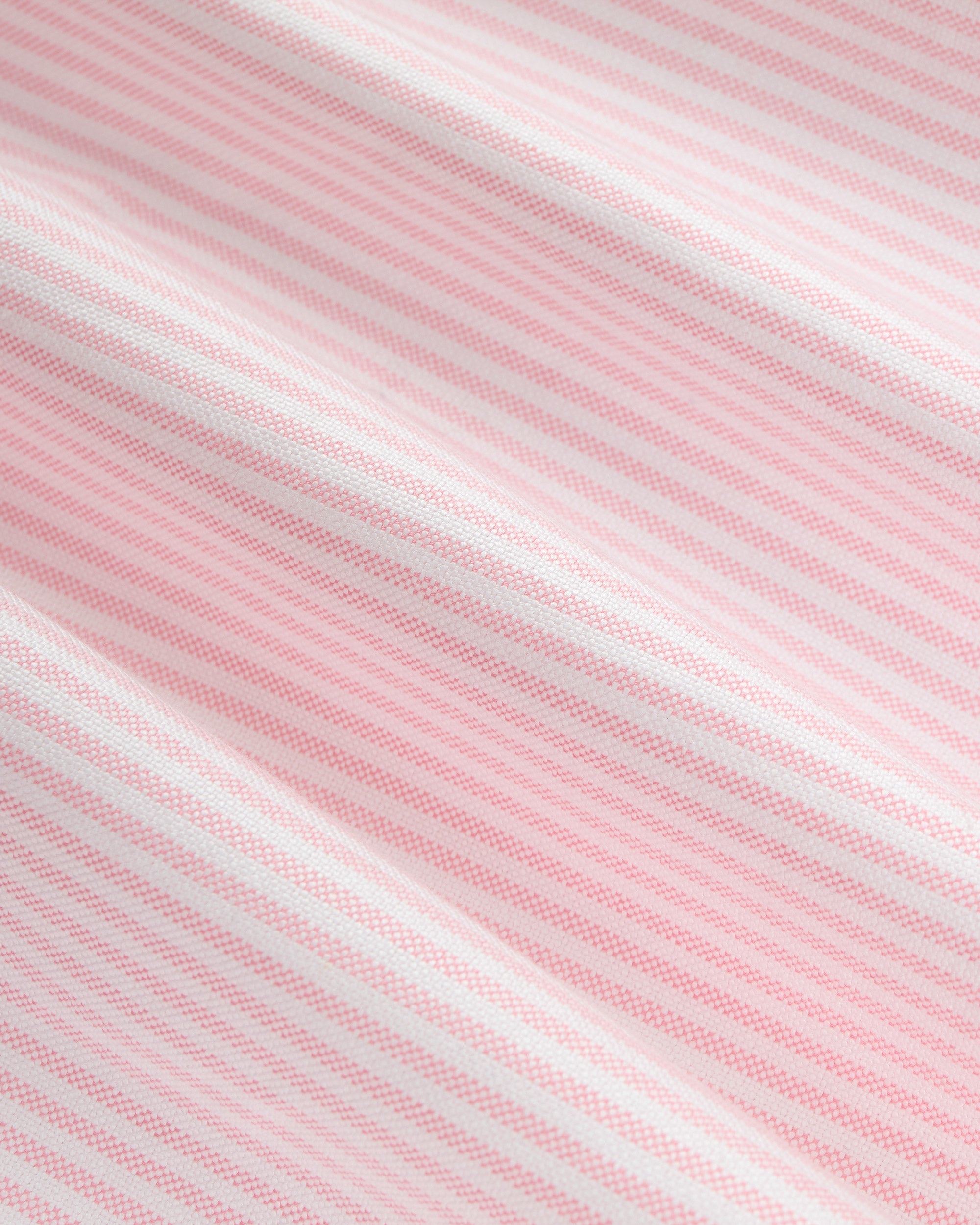 Made-in-USA "Ivy Guy" Pink University Stripe Oxford Cloth Shirt