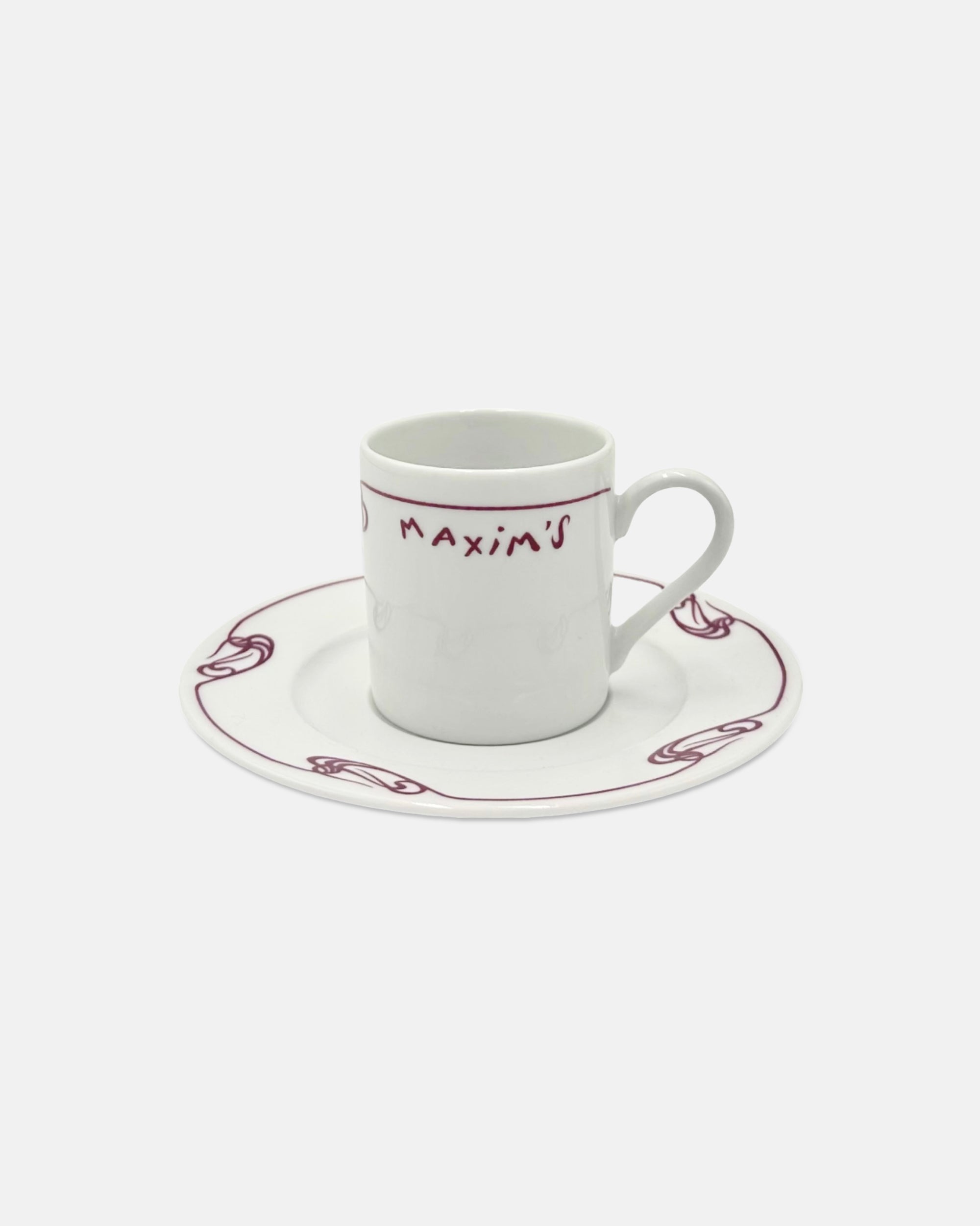 Vintage Maxim's De Paris Restaurant Demitasse Cup & Saucer