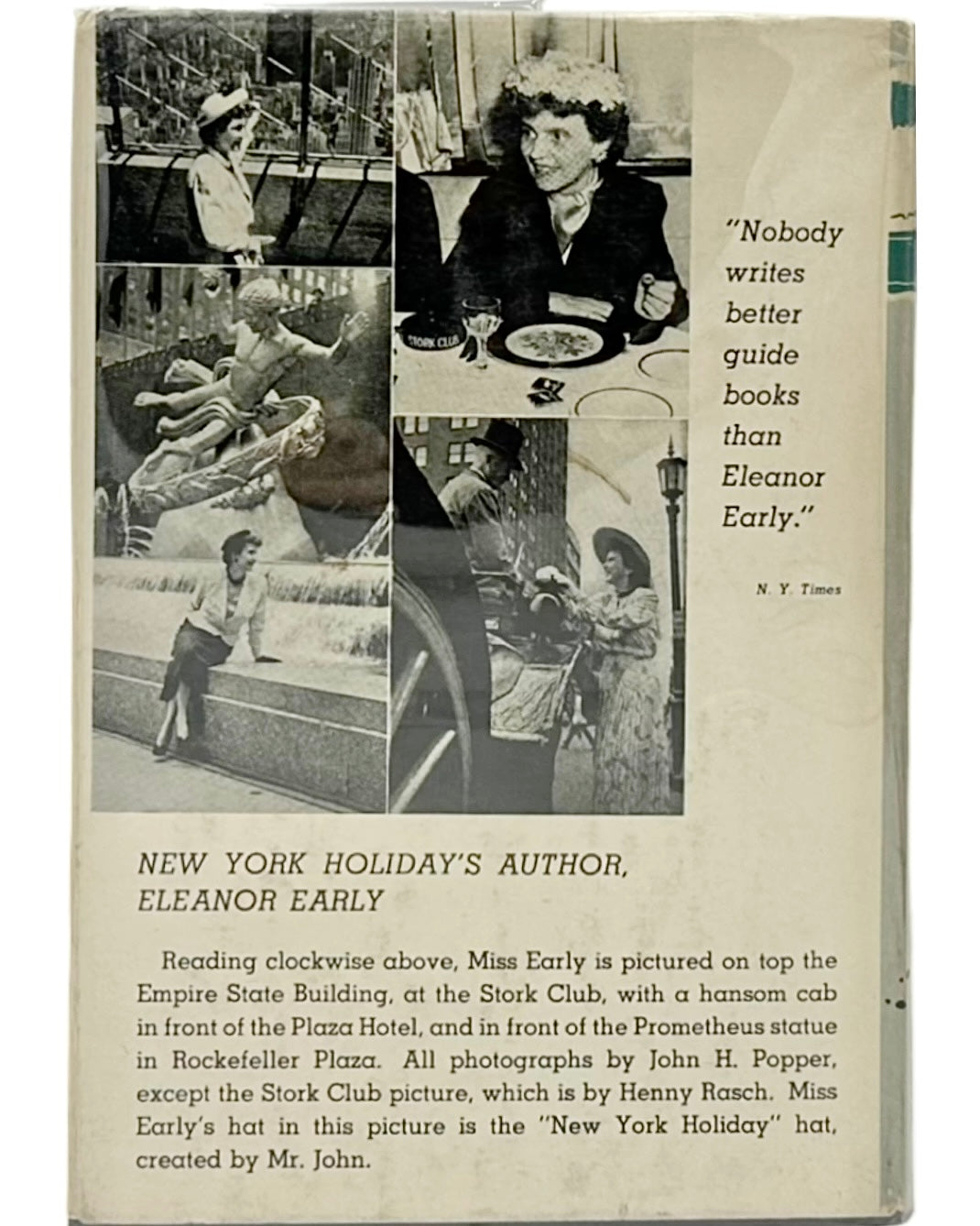New York Holiday by Eleanor Early 1950 Book