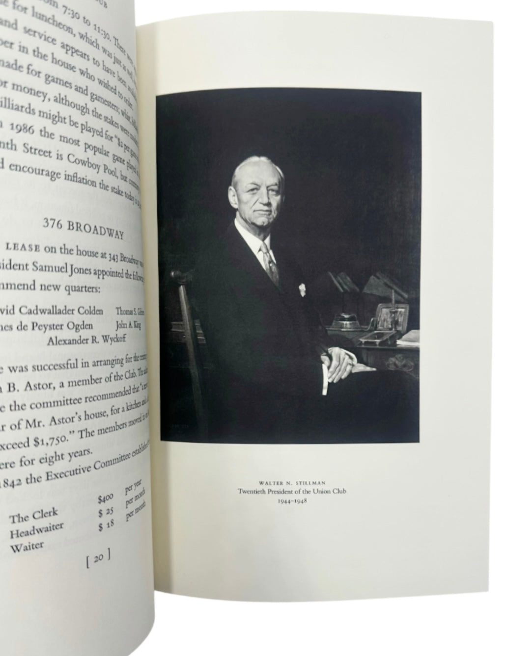 The Union Club of The City of New York 1836-1986 Book