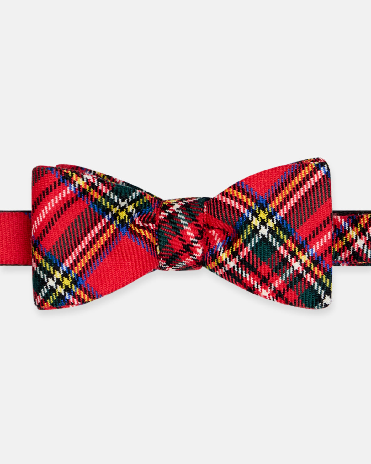 Made-in-England Royal Stewart Tartan Wool Bow Tie