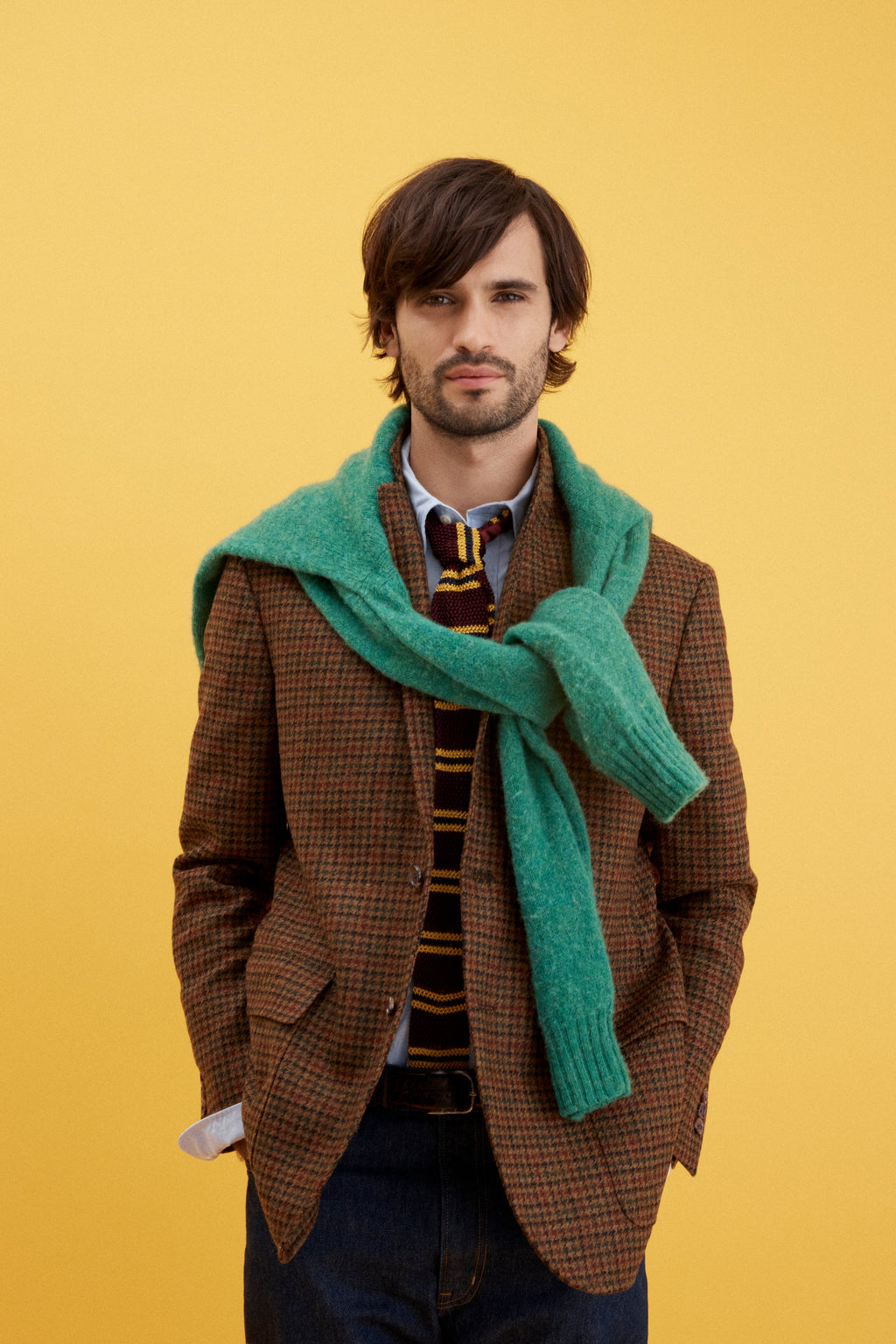 J. Press x Alex Mill Houndstooth Tweed Sportcoat
