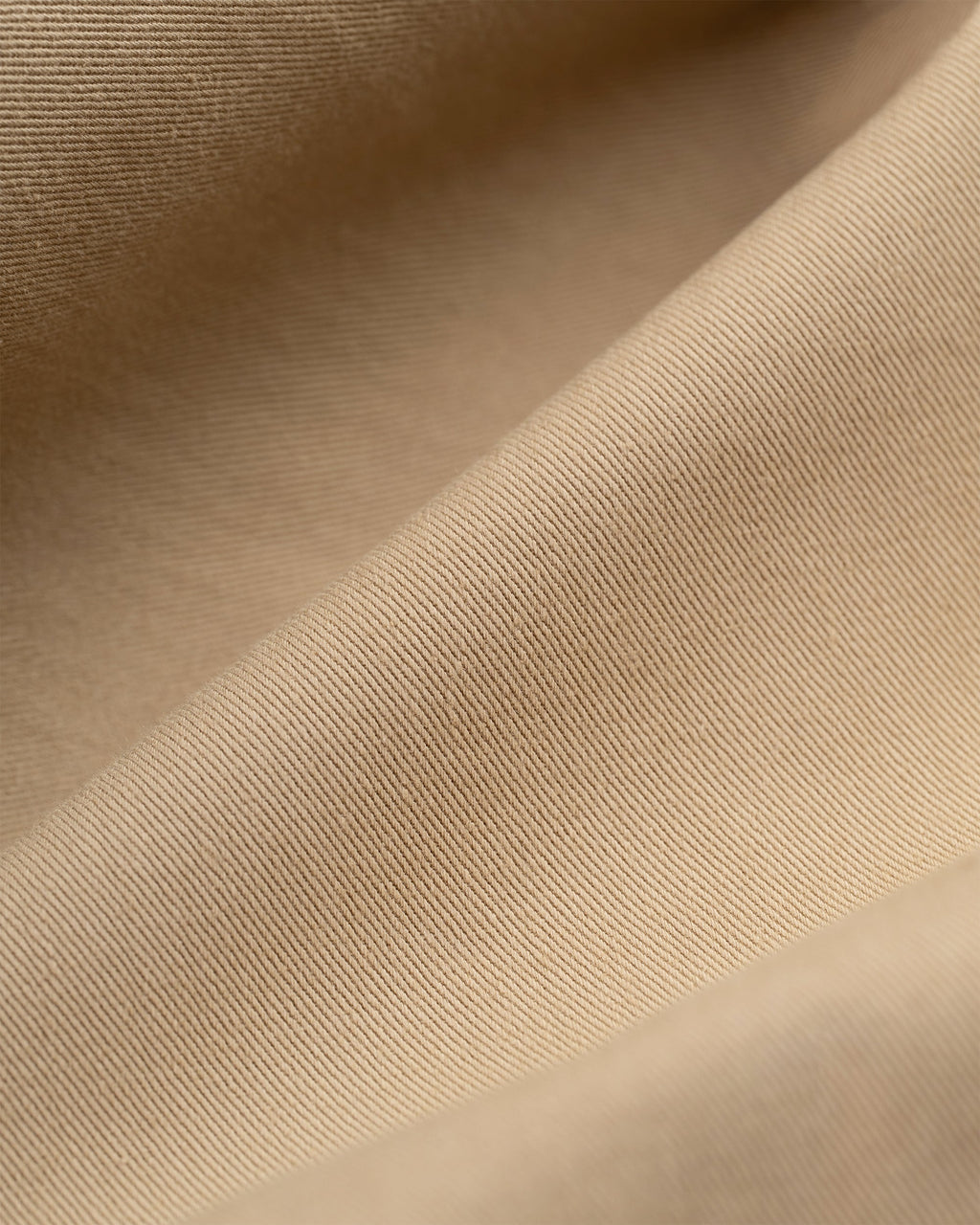 Khaki Cinch-Back Cotton Chino Trouser - Trim Fit