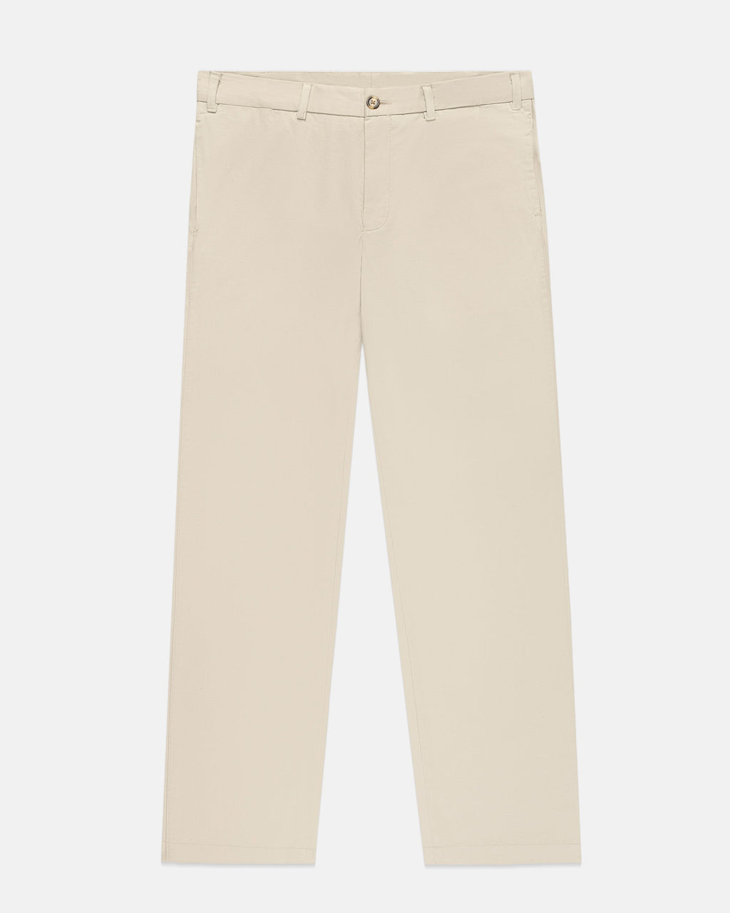 Stone Cinch-Back Cotton Chino Trouser - Trim Fit