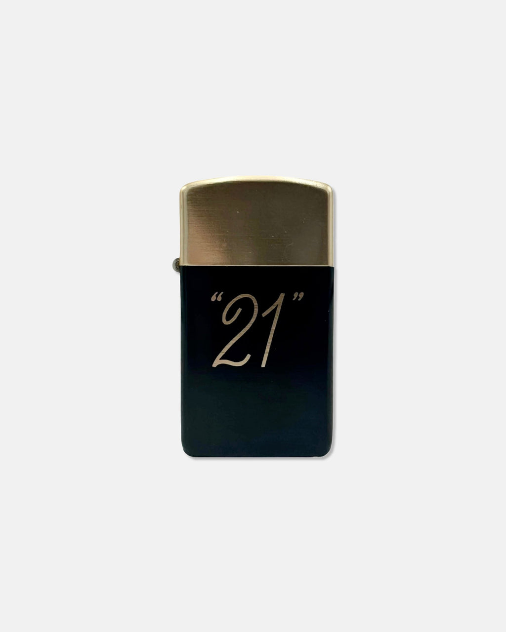 Vintage The 21 Club NYC Restaurant Black & Gold Lighter
