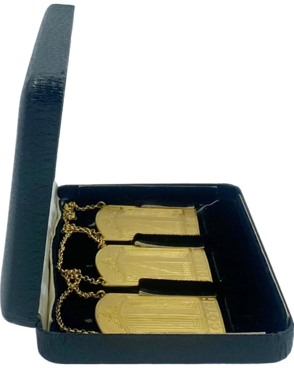 Set 3 The 21 Club NYC Restaurant Decanter Tags