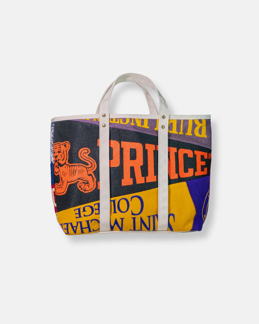 Made-in-USA Handmade Vintage Pennant Tote