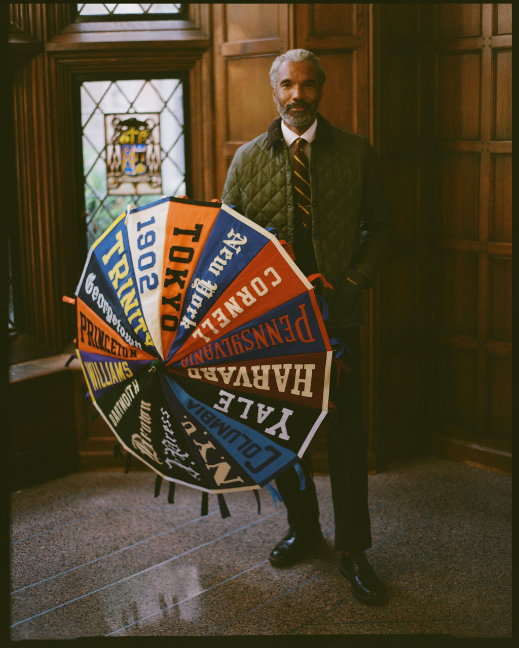 Made-in-USA Vintage Felt Pennant Umbrella