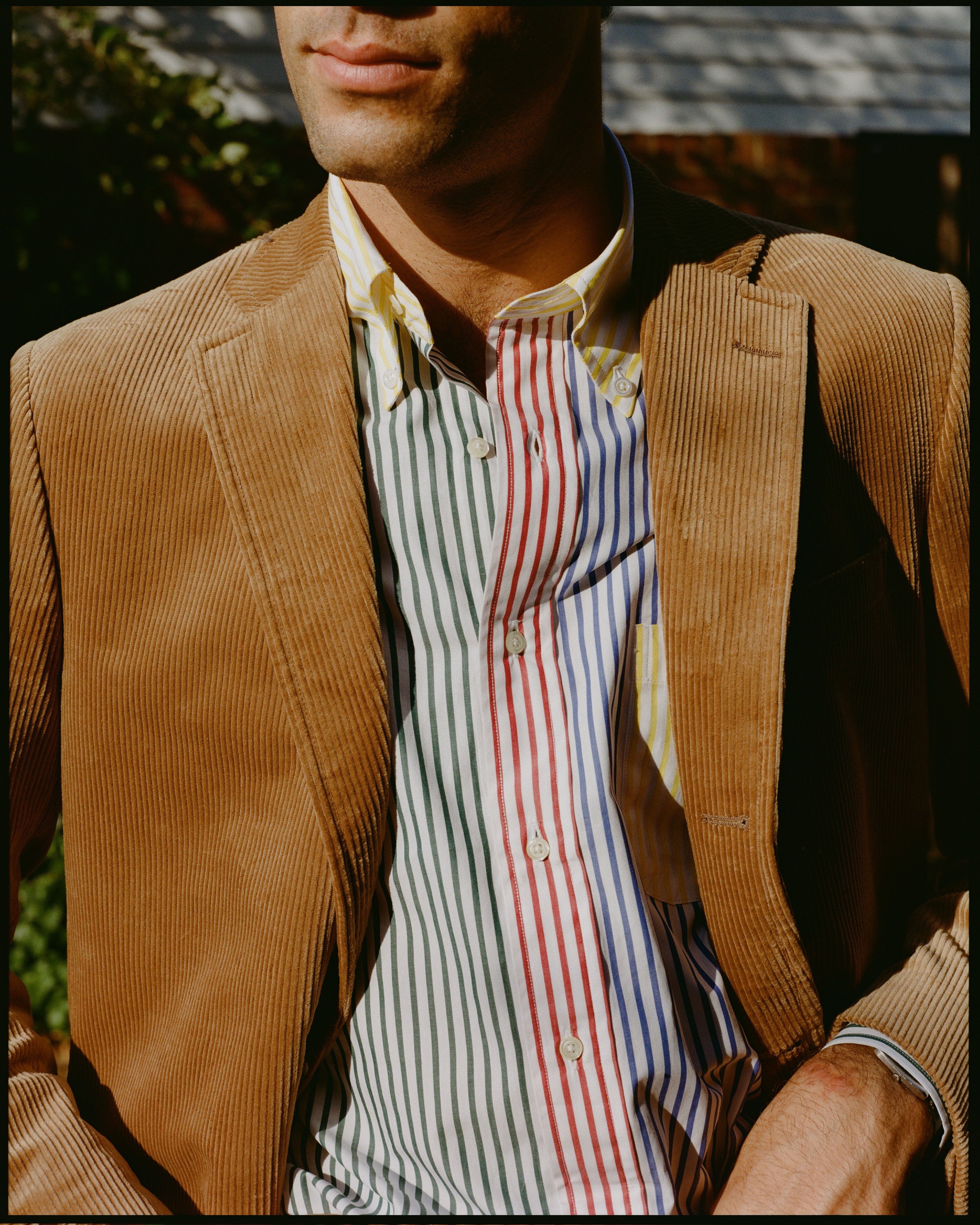 Made-in-USA Tan Duca Visconti Corduroy Sport Coat - Custom Make