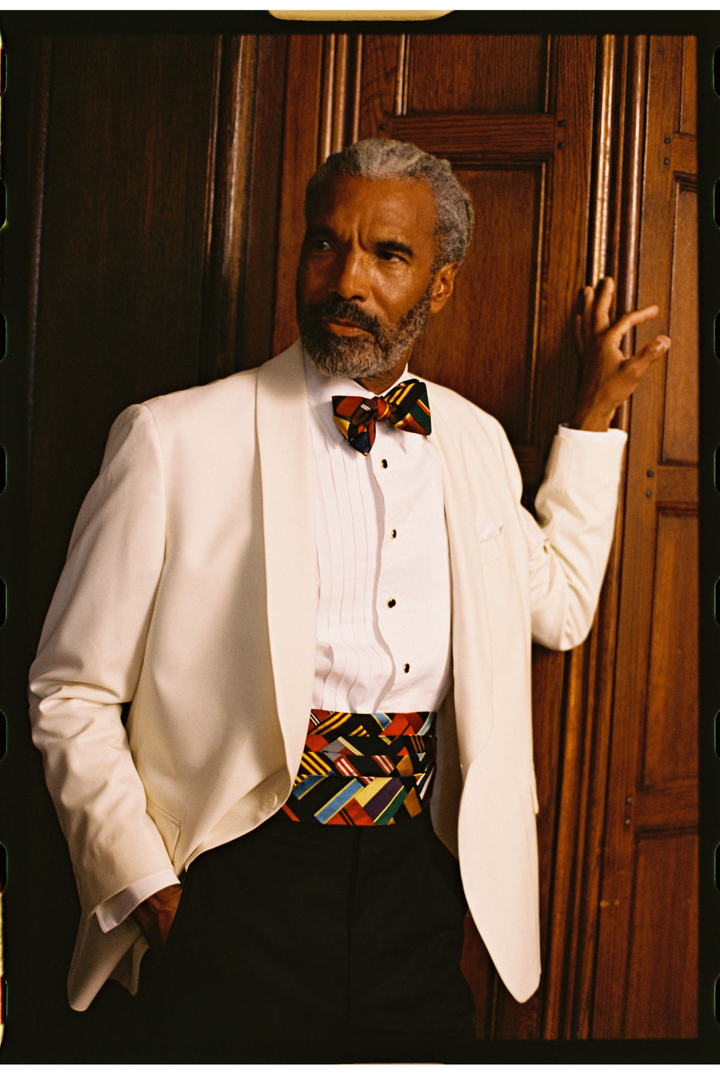 Made-in-USA Patchwork Silk Repp Cummerbund