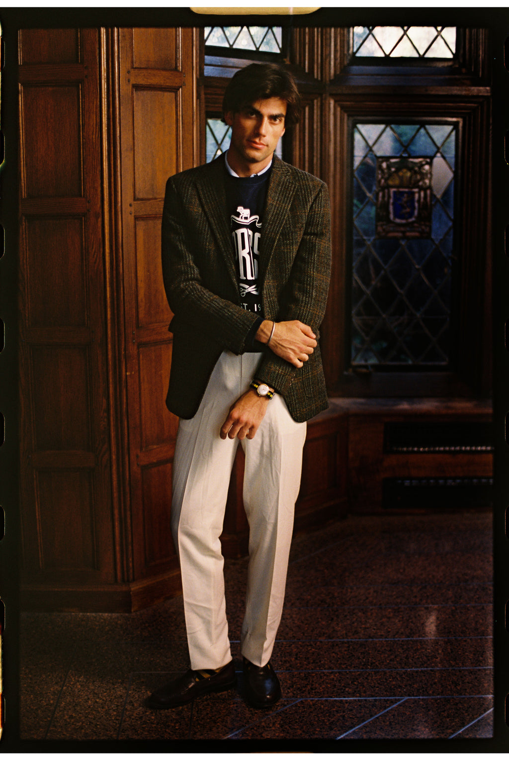 Made-in-USA Olive Plaid Harris Tweed Sport Coat - Custom Make