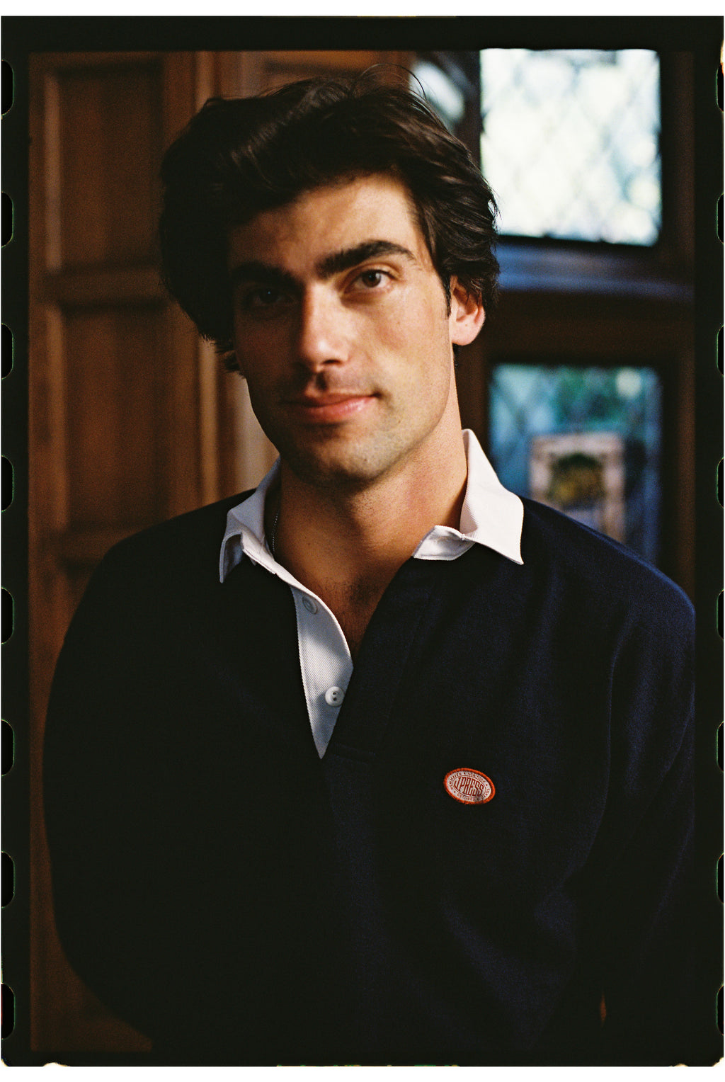 Made-in-USA Solid Navy J. Press Seal Rugby Shirt