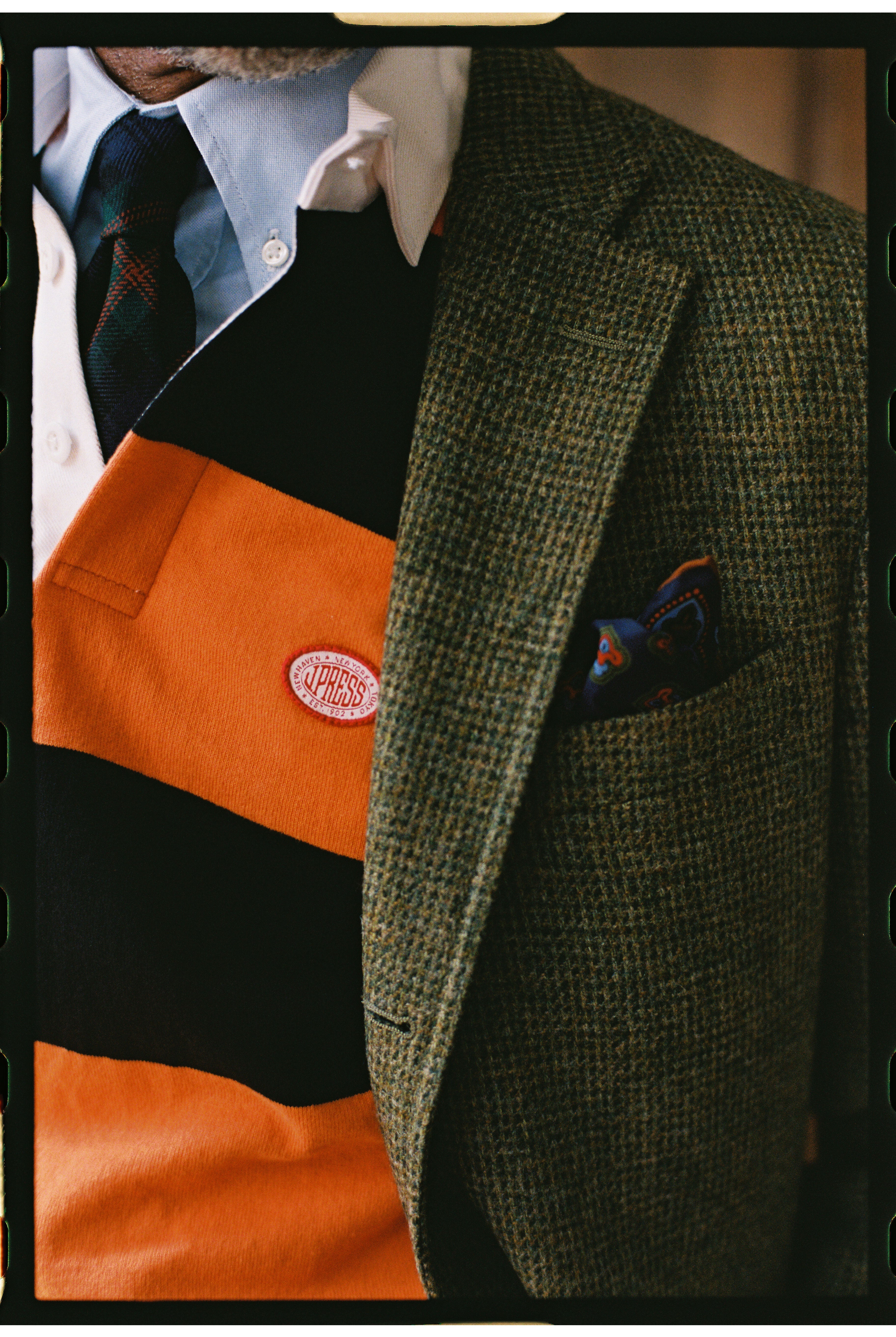 Made-in-USA Olive Tic Weave Cheviot Tweed Sport Coat - Custom Make