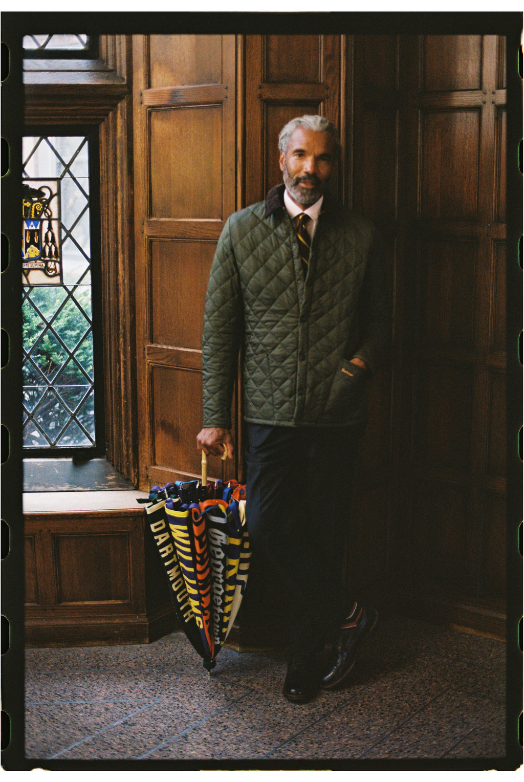 Made-in-USA Vintage Felt Pennant Umbrella