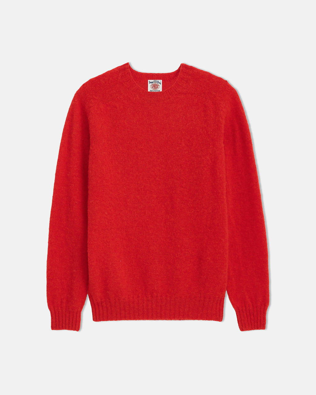 J. Press x Alex Mill Red Shaggy Dog Sweater -Trim Fit