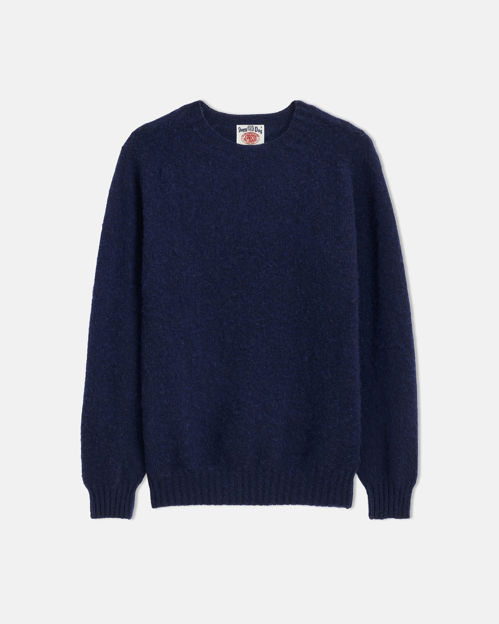 J. Press x Alex Mill Navy Shaggy Dog Sweater -Trim Fit