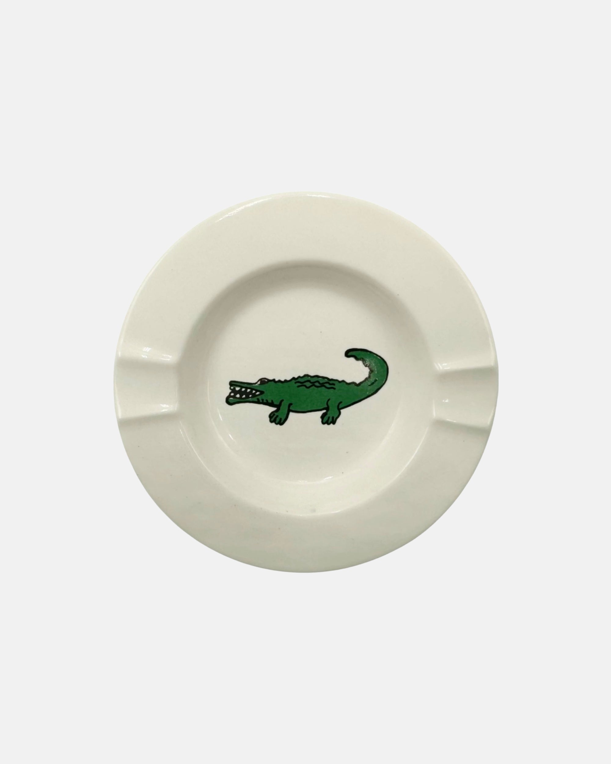 Vintage Preppy Alligator Ceramic Ashtray