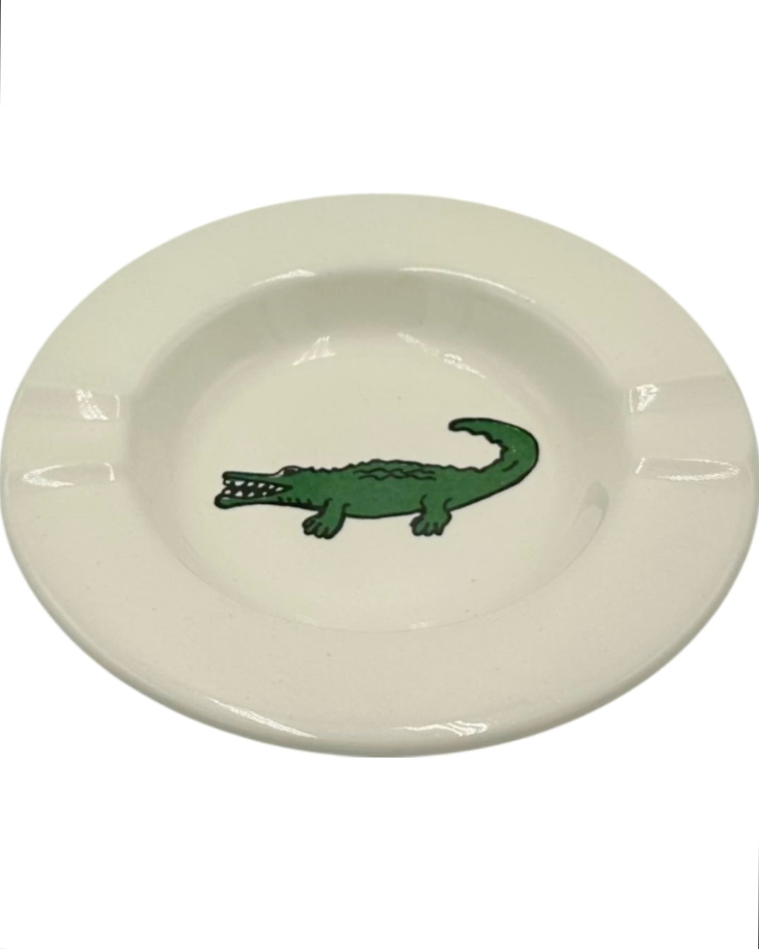 Vintage Preppy Alligator Ceramic Ashtray
