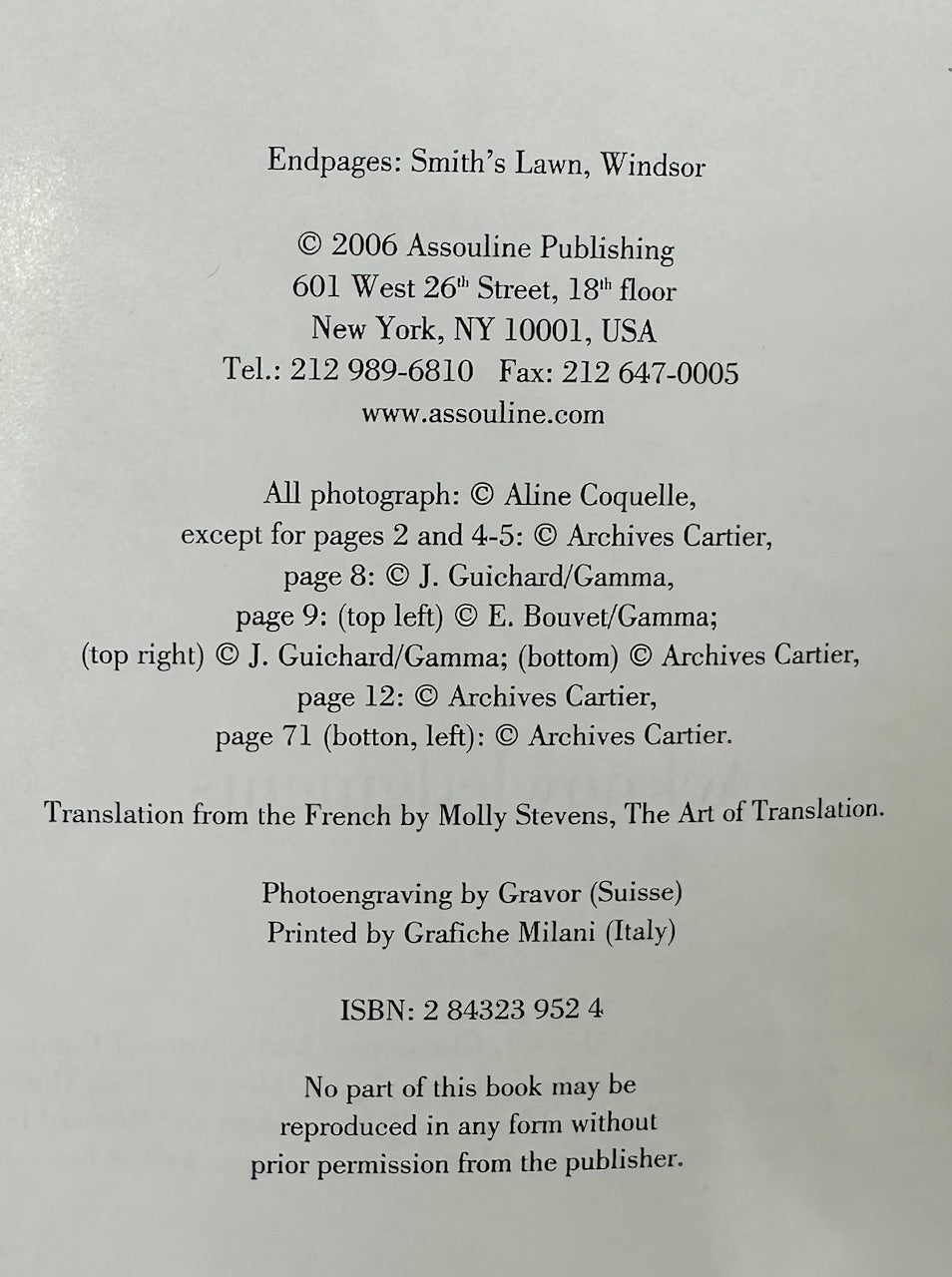 The Cartier The Polo Games by Aline Coquelle 2006 Book