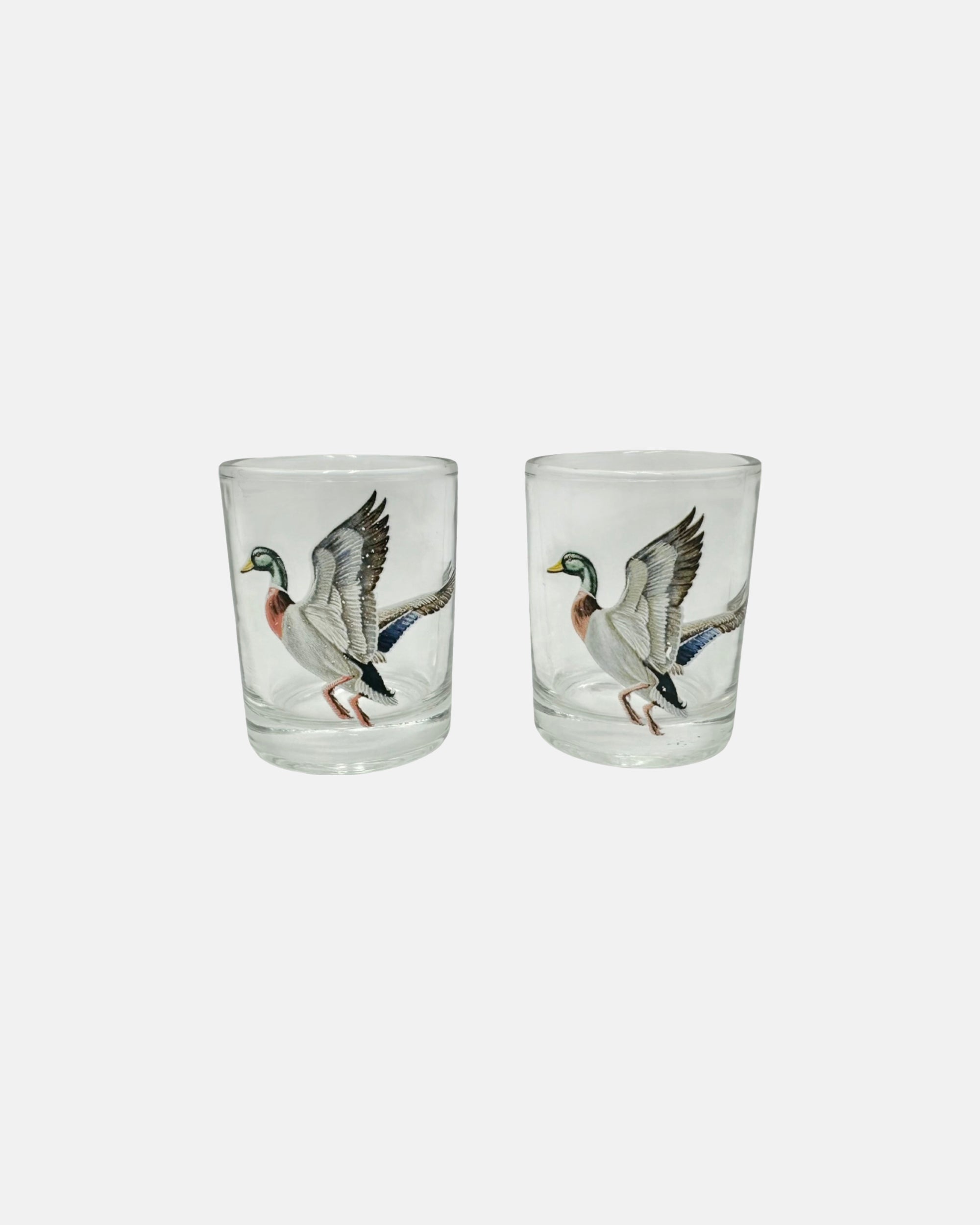 Vintage Set 3 Frank Vosmansky Duck Cocktail Pitcher & Shot Glasses