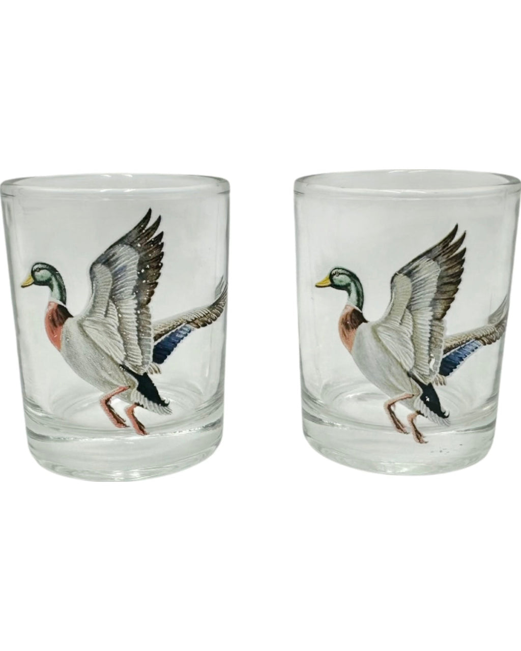 Vintage Set 3 Frank Vosmansky Duck Cocktail Pitcher & Shot Glasses