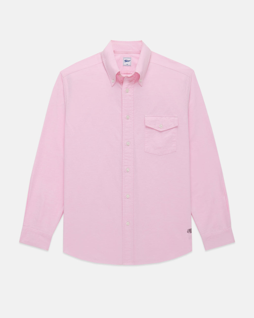 Pink Enzyme-Washed Oxford Sport Shirt - Trim Fit