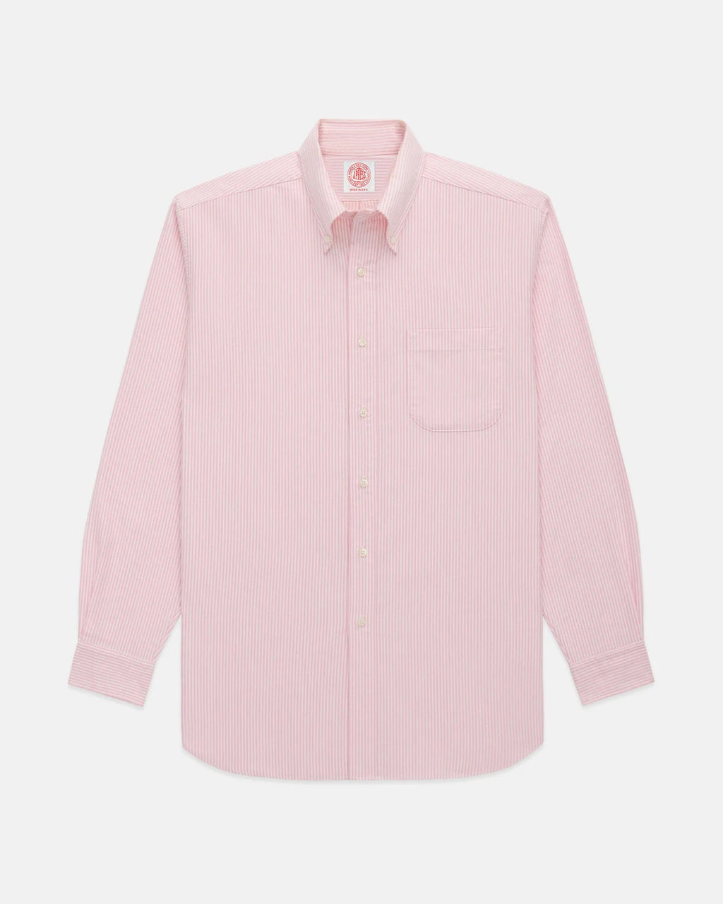 Made-in-USA Pink University Stripe Oxford Cloth Shirt  - Classic Fit