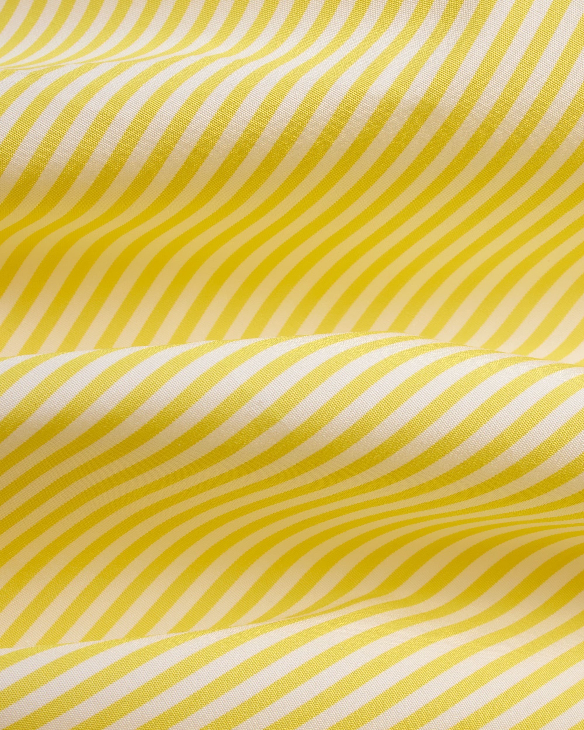 Made-in-USA Thomas Mason Yellow Bengal Stripe Spread Collar Dress Shirt - Classic Fit