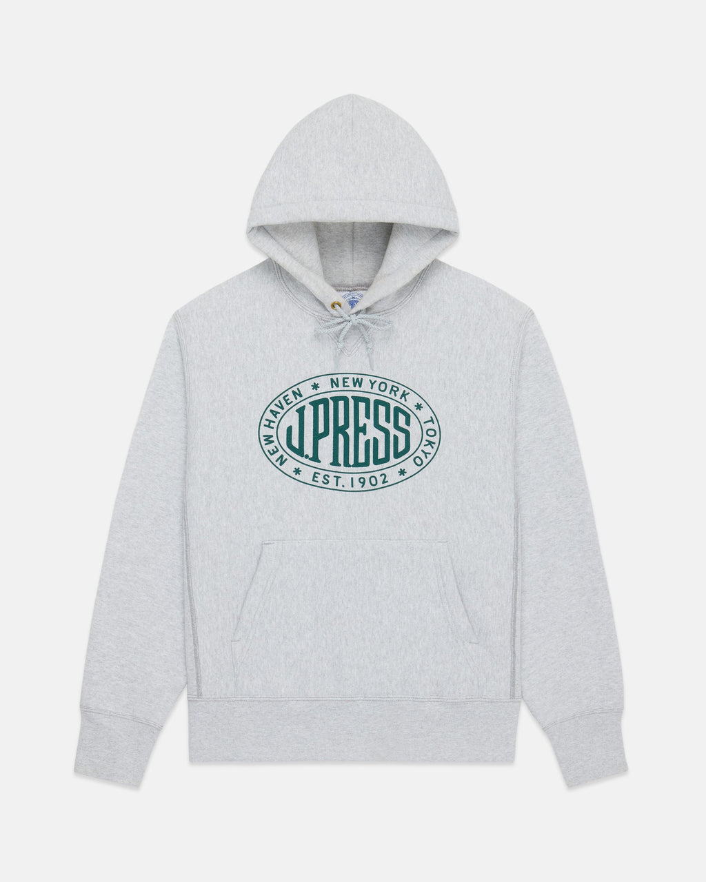 Made in USA J. Press Vintage Seal Logo Hoodie