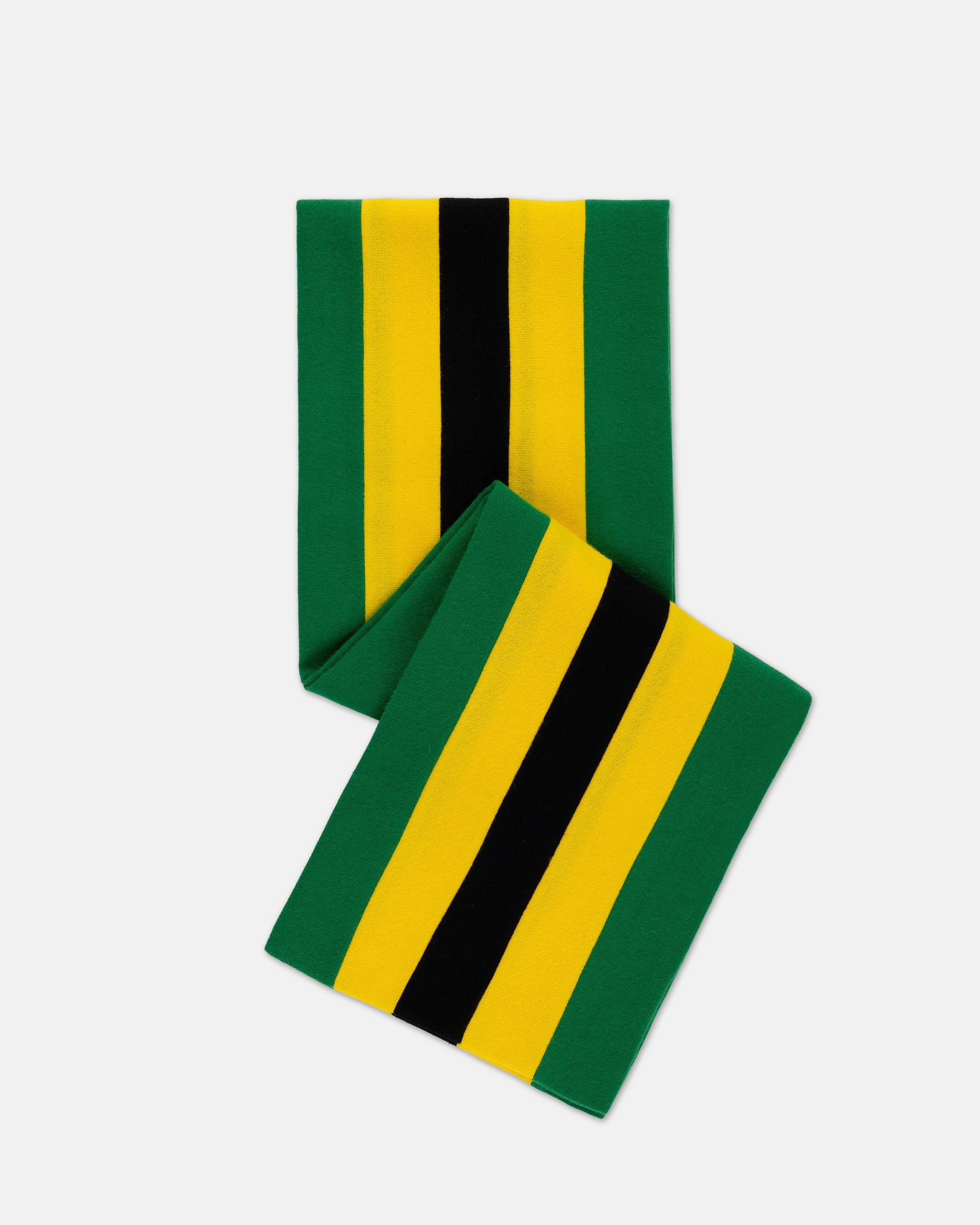 Made-in-England Green, Yellow & Black Wool Schoolboy Muffler