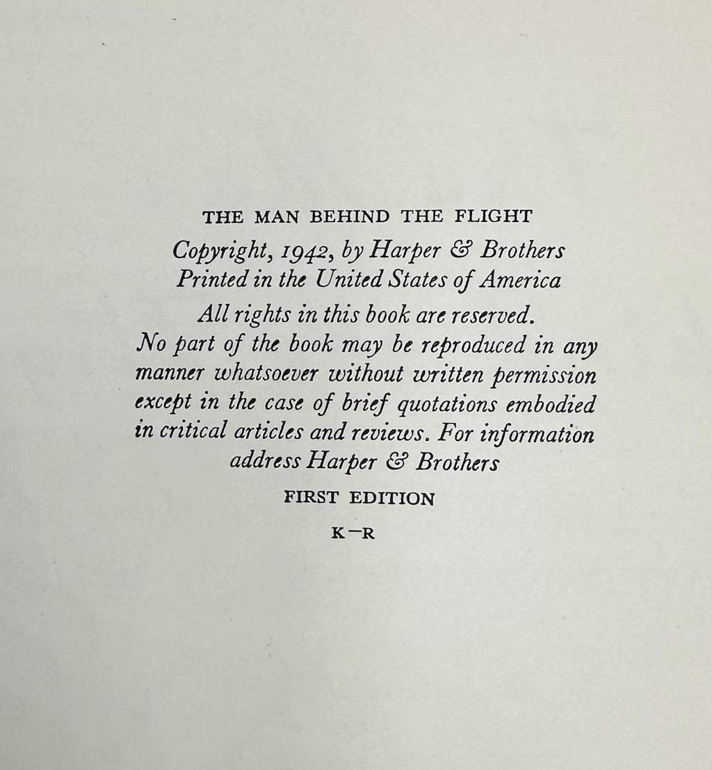 The Man Behind the Flight by Assen Jordanoff 1942 1st Edition Book