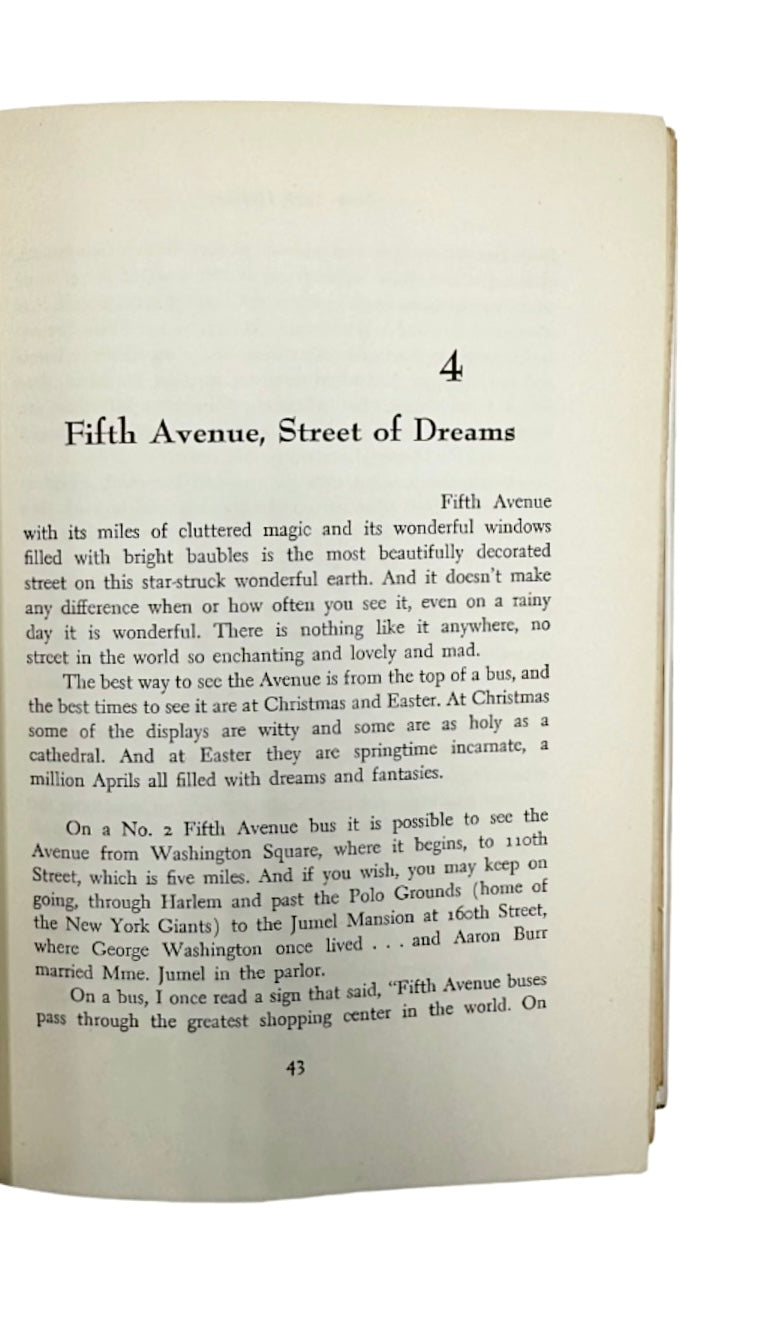 New York Holiday by Eleanor Early 1950 Book