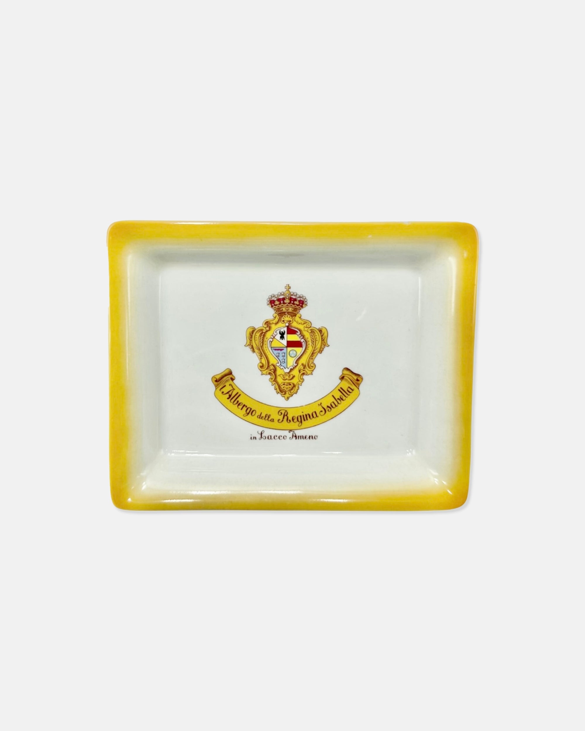 Vintage Regina Isabella Hotel Italy Ceramic Ashtray