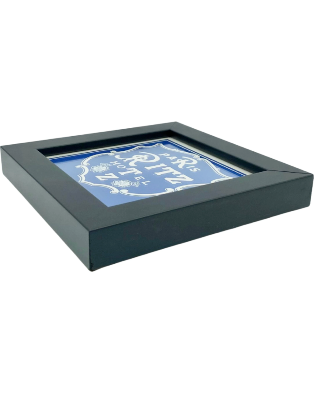 Vintage Hotel Ritz Paris Framed Luggage Label