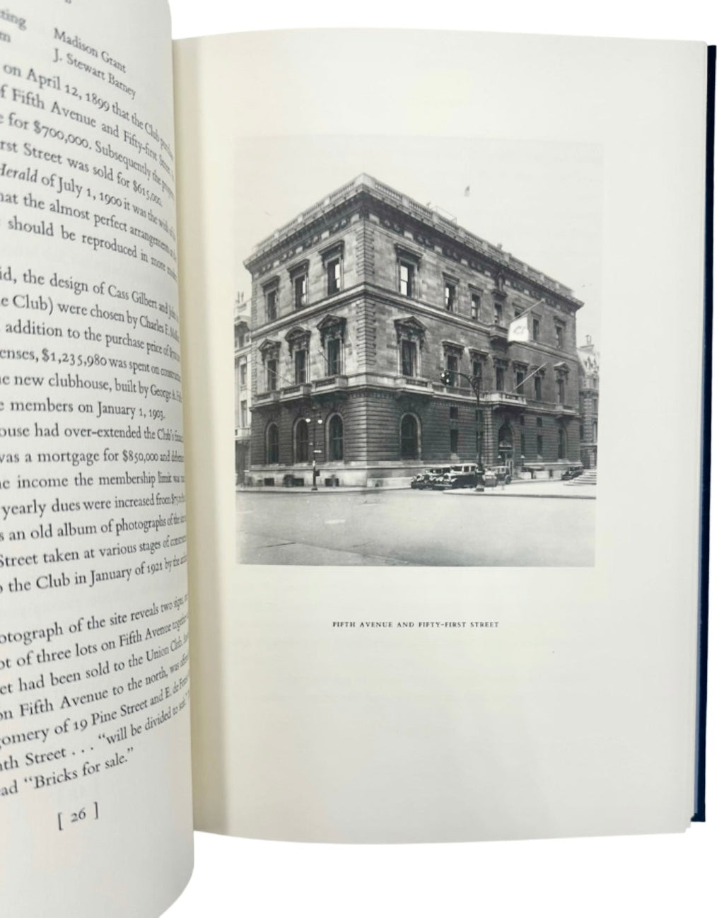 The Union Club of The City of New York 1836-1986 Book