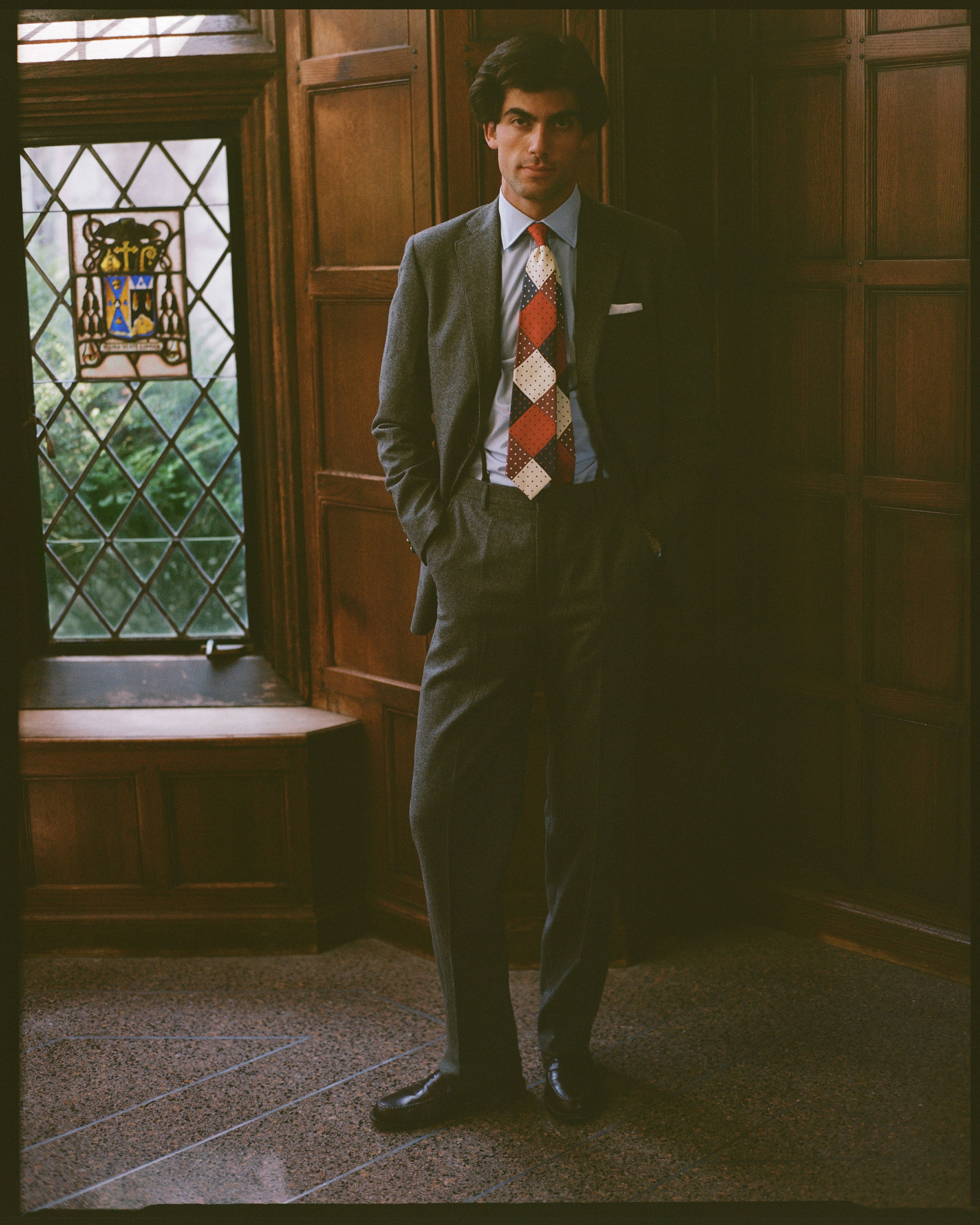 Made-in-USA Solid Grey Fox Flannel Suit - Custom Make